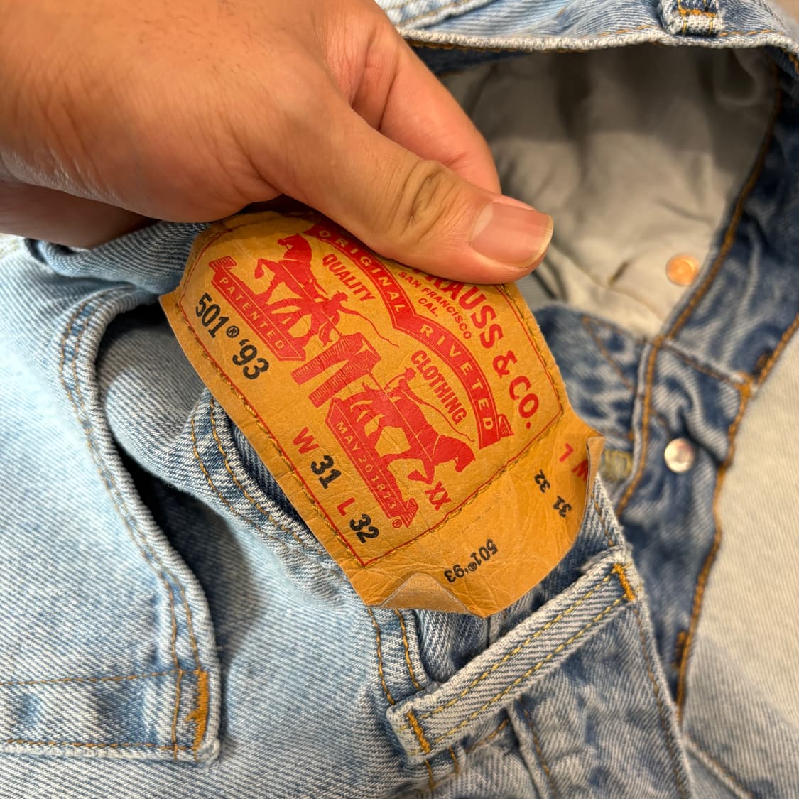 리바이스 정품 501 데님 팬츠 바지 상품이미지6