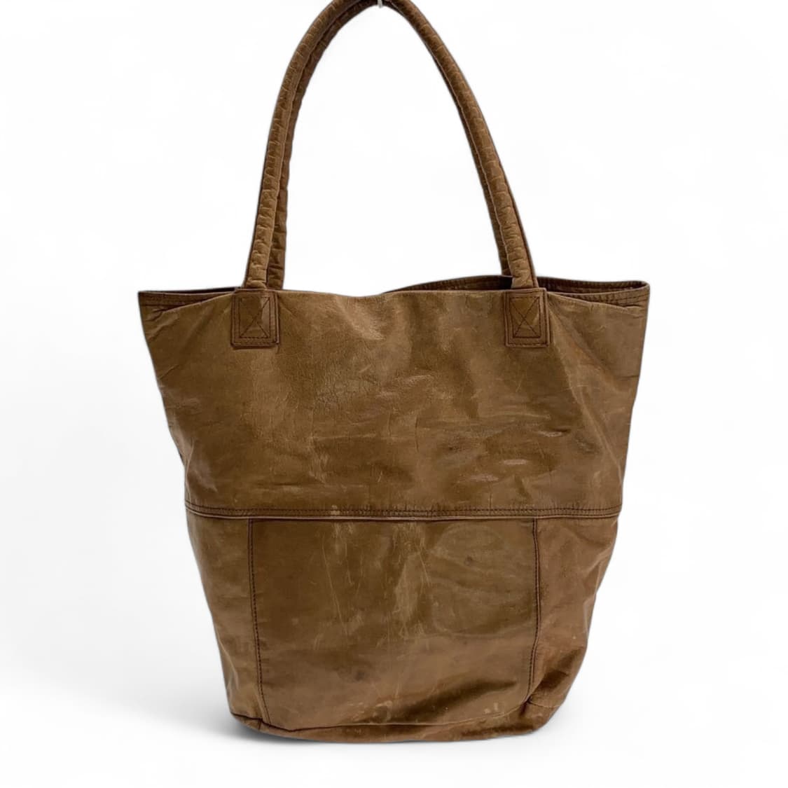 요시다 포터 소가죽 브라운 토트백 상품이미지1