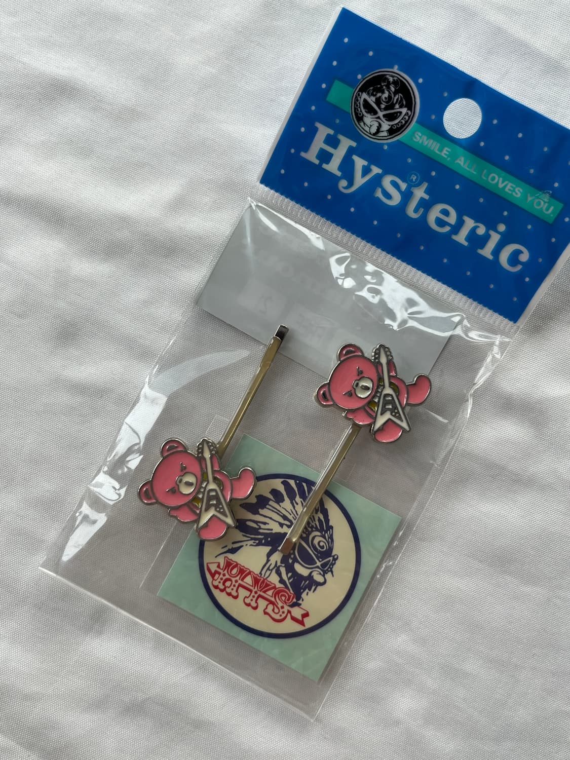 (새상품) 히스테릭 글래머 아카이브 락스타 퍽베어 헤어핀 머리핀 세트 상품이미지2