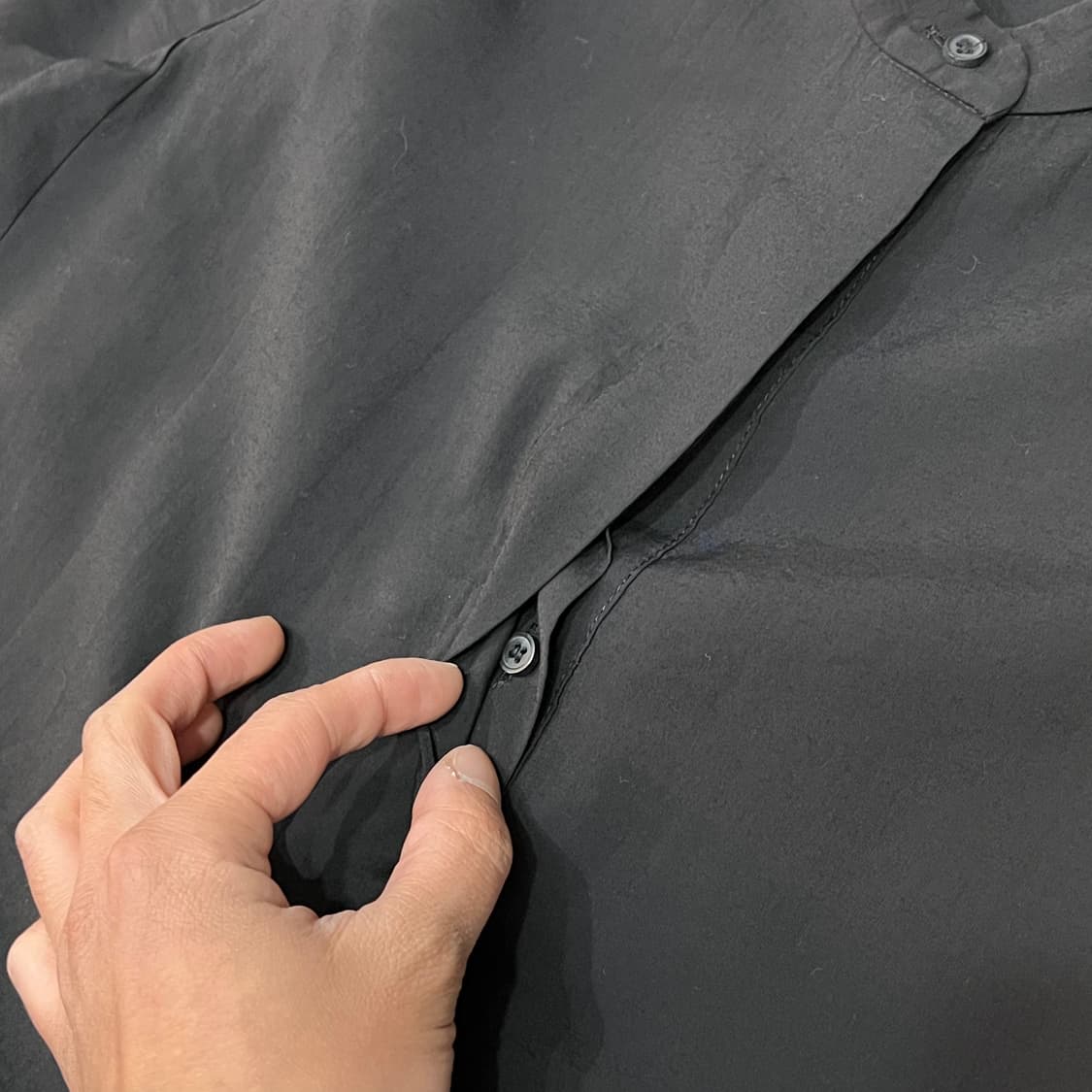  코스 차이나넥 히든 버튼 하프 원피스 y16089 상품이미지5