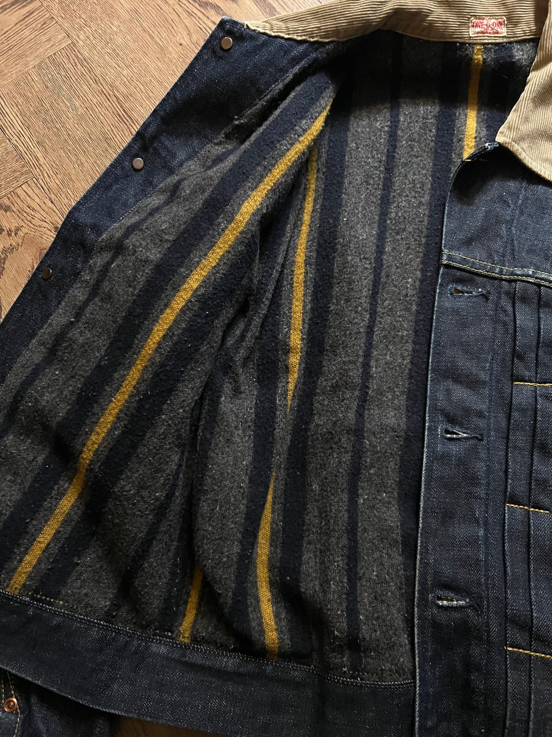 [S]90's 101w 유니온메이드 블랭킷 라이닝 데님 트러커 자켓 상품이미지6