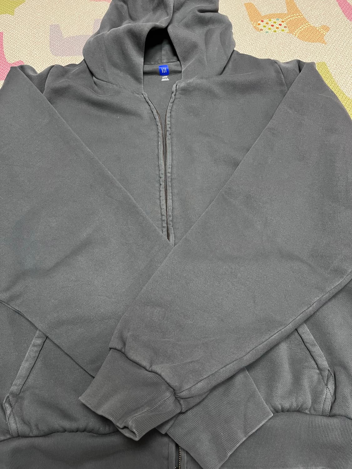 이지갭 후드집업 다크그레이 L 상품이미지2