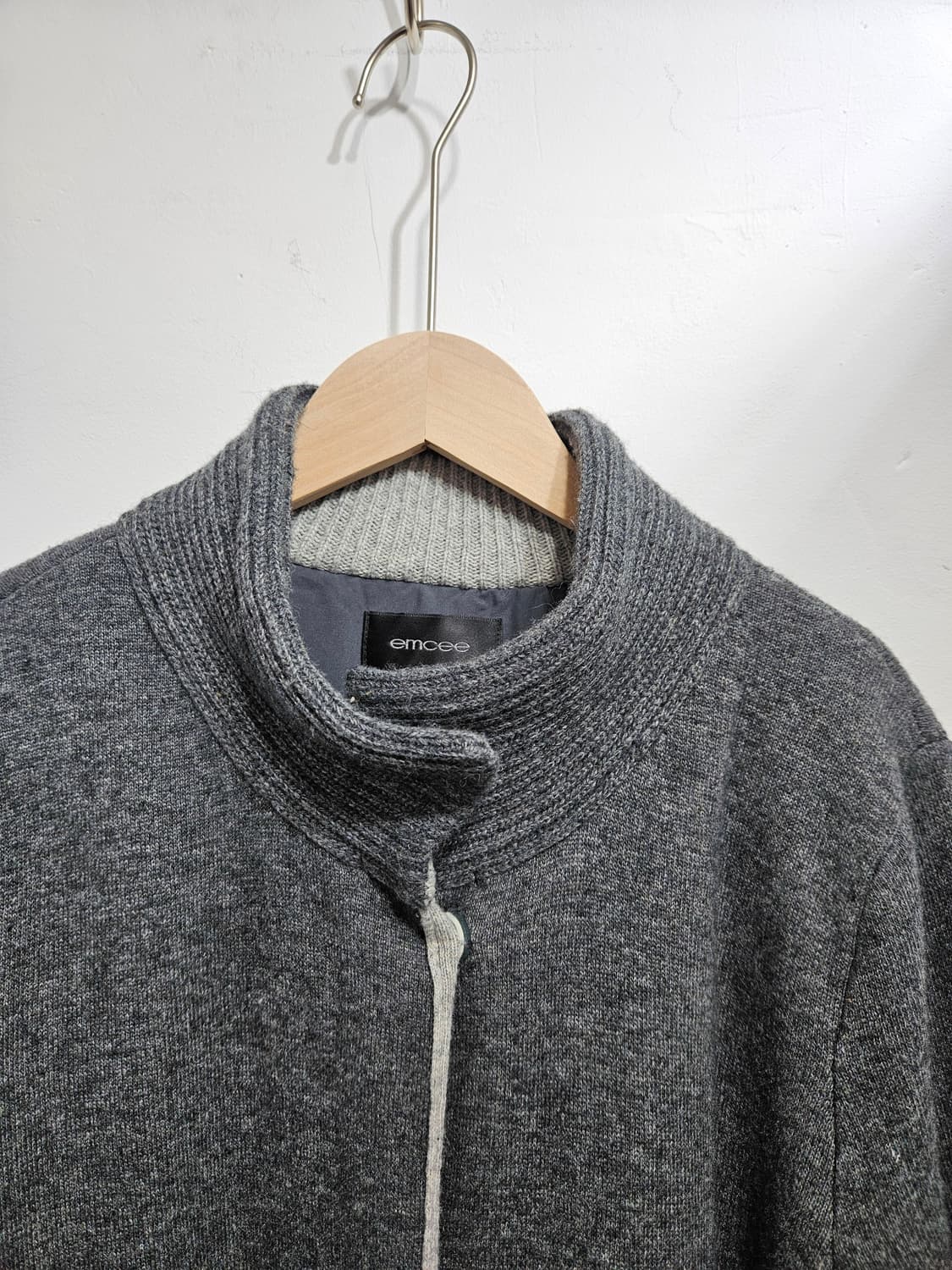 엠씨(emcee) 울혼방 니트 가디건 코트 상품이미지2