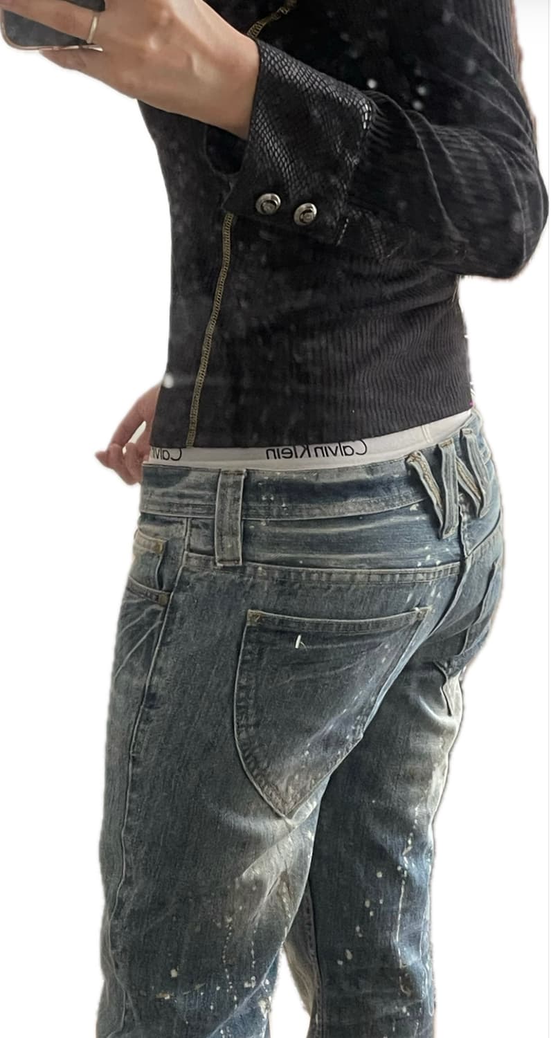 로우라이즈 세미 부츠컷 데님 팬츠 상품이미지9