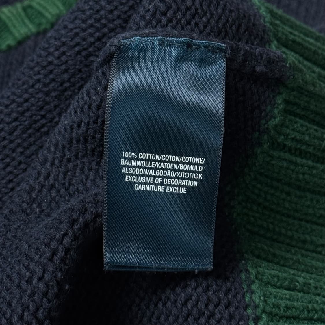 (키즈XL) 폴로 랄프로렌 키즈 빅포니 코튼 니트 네이비 상품이미지6