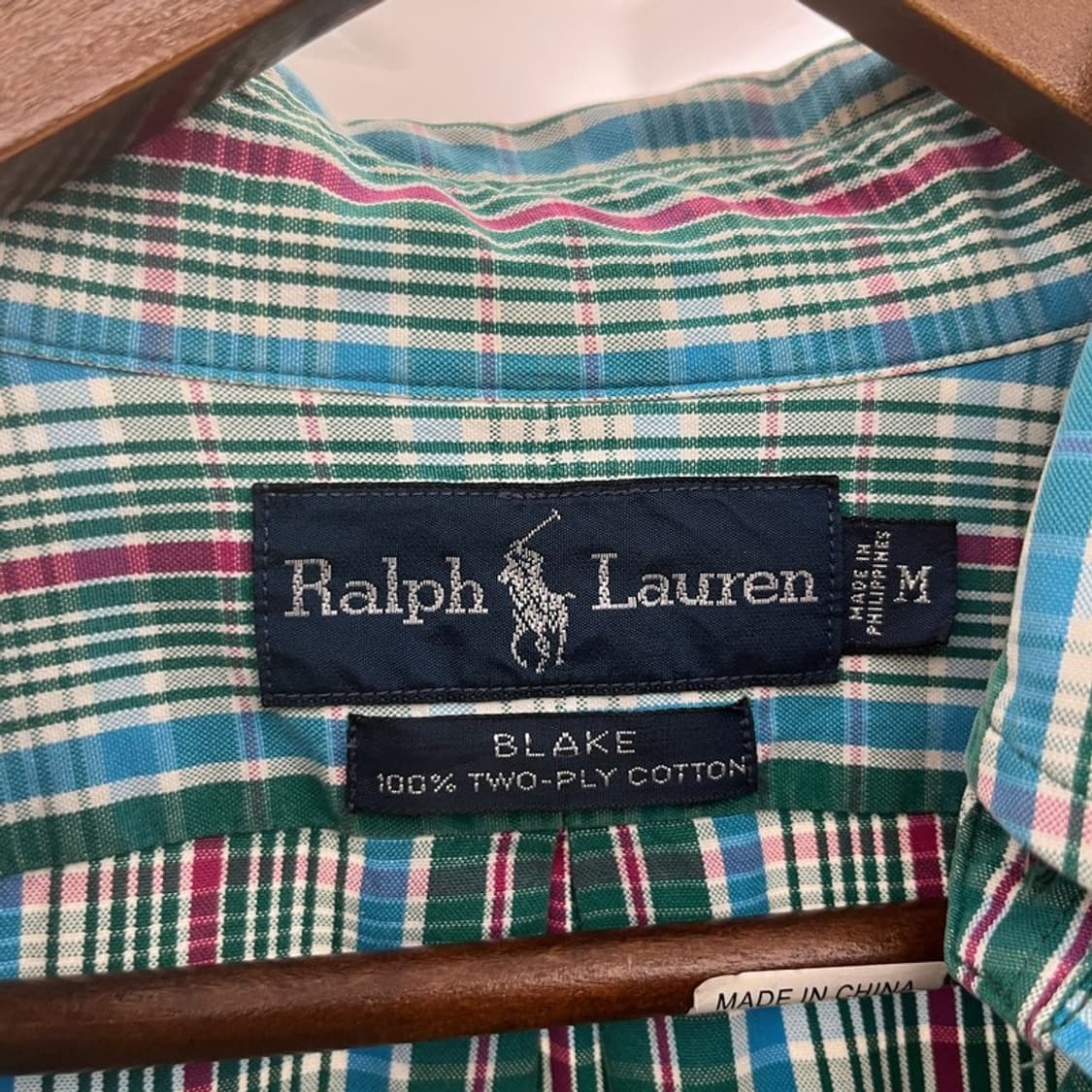 폴로 랄프로렌 컨트리 레트로 빈티지 민트맛 셔츠 M C09942 상품이미지5