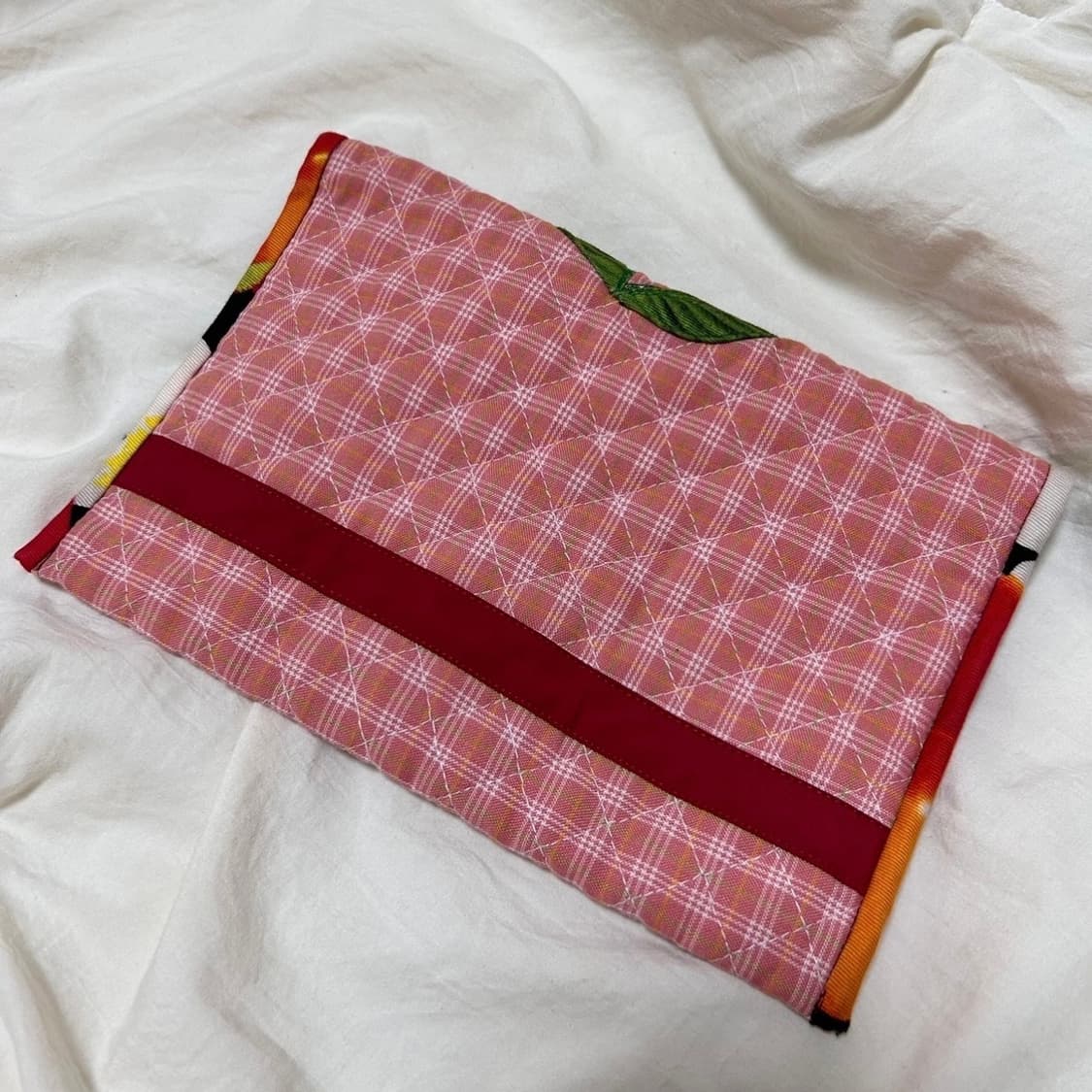 Vintage Cherry patch-work Pouch 상품이미지5