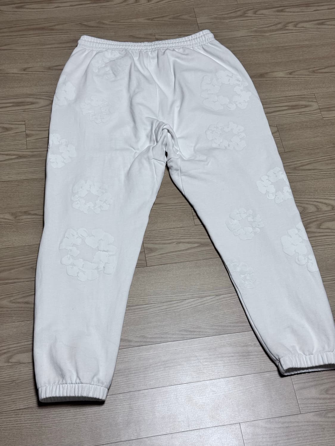 [L]데님티어스 화이트 조거 팬츠 상품이미지2