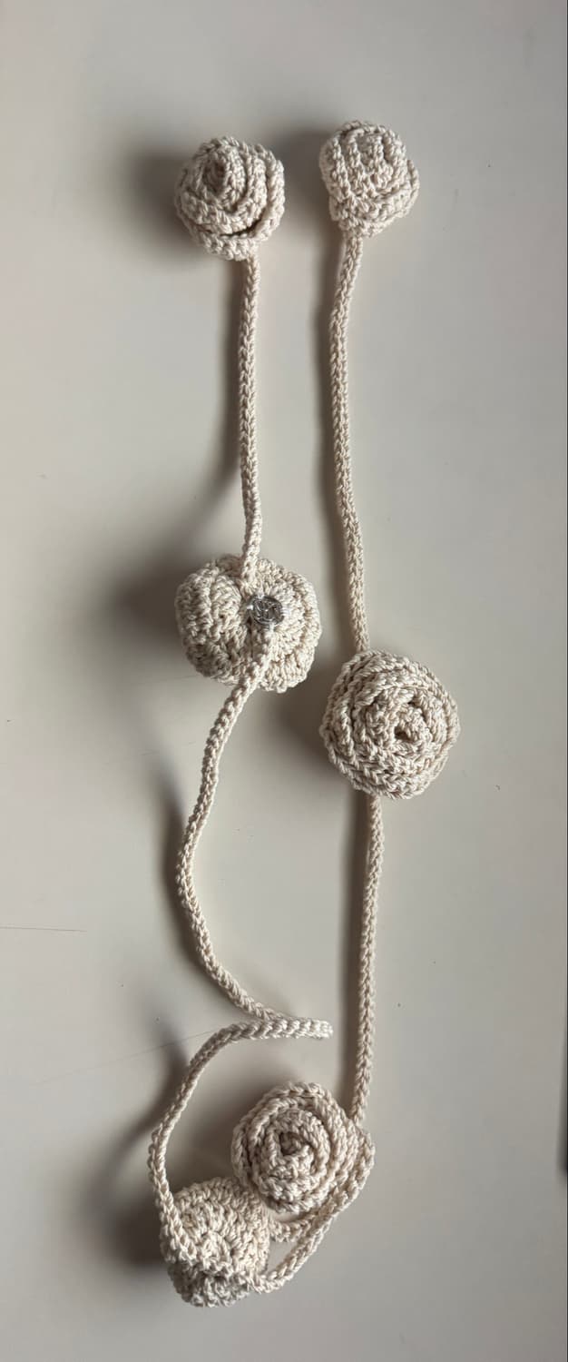 문선 Crochet Rose Necklace 상품이미지4