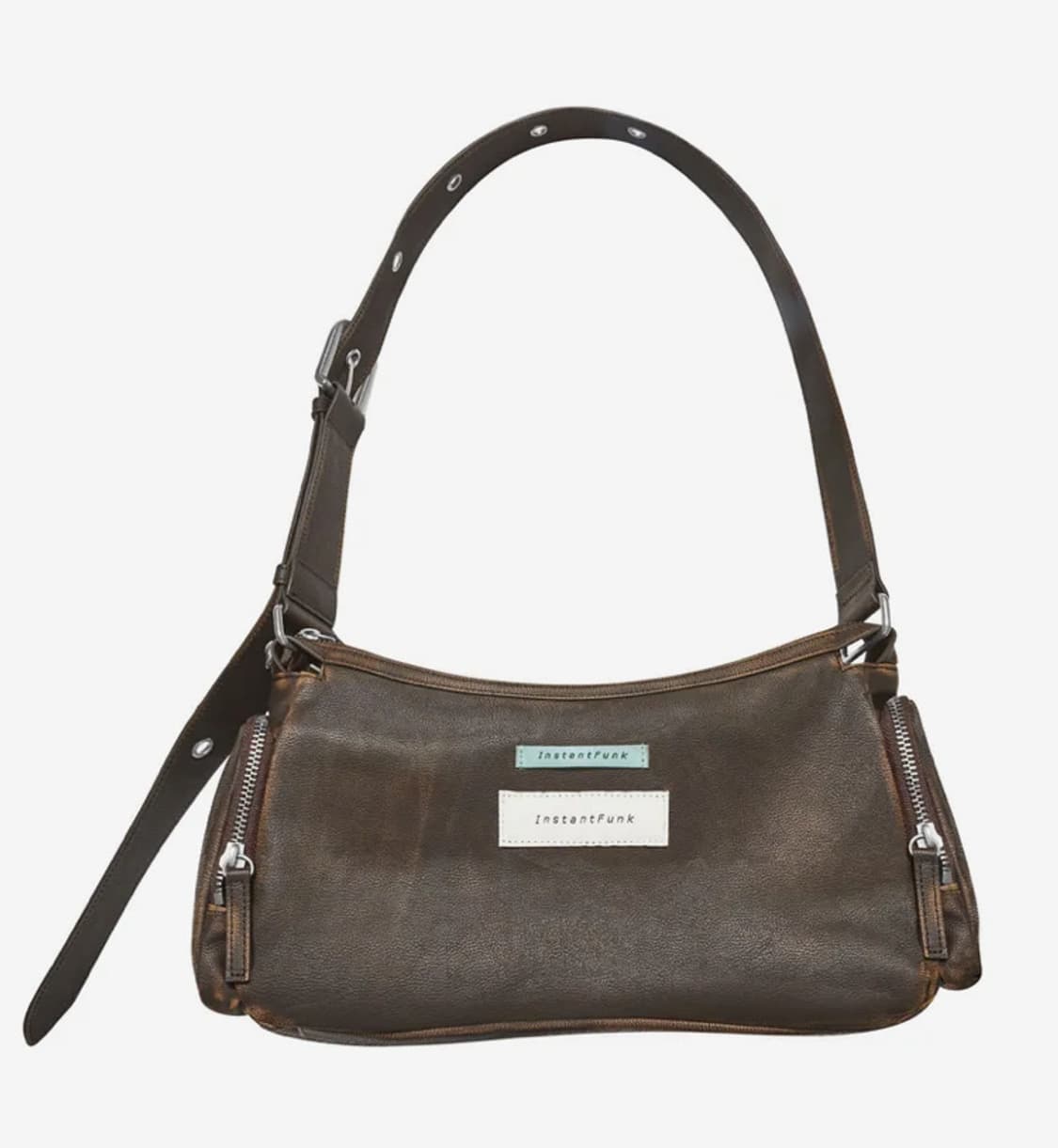인스턴트 펑크 빈티지 에코 레더 숄더백 상품이미지1