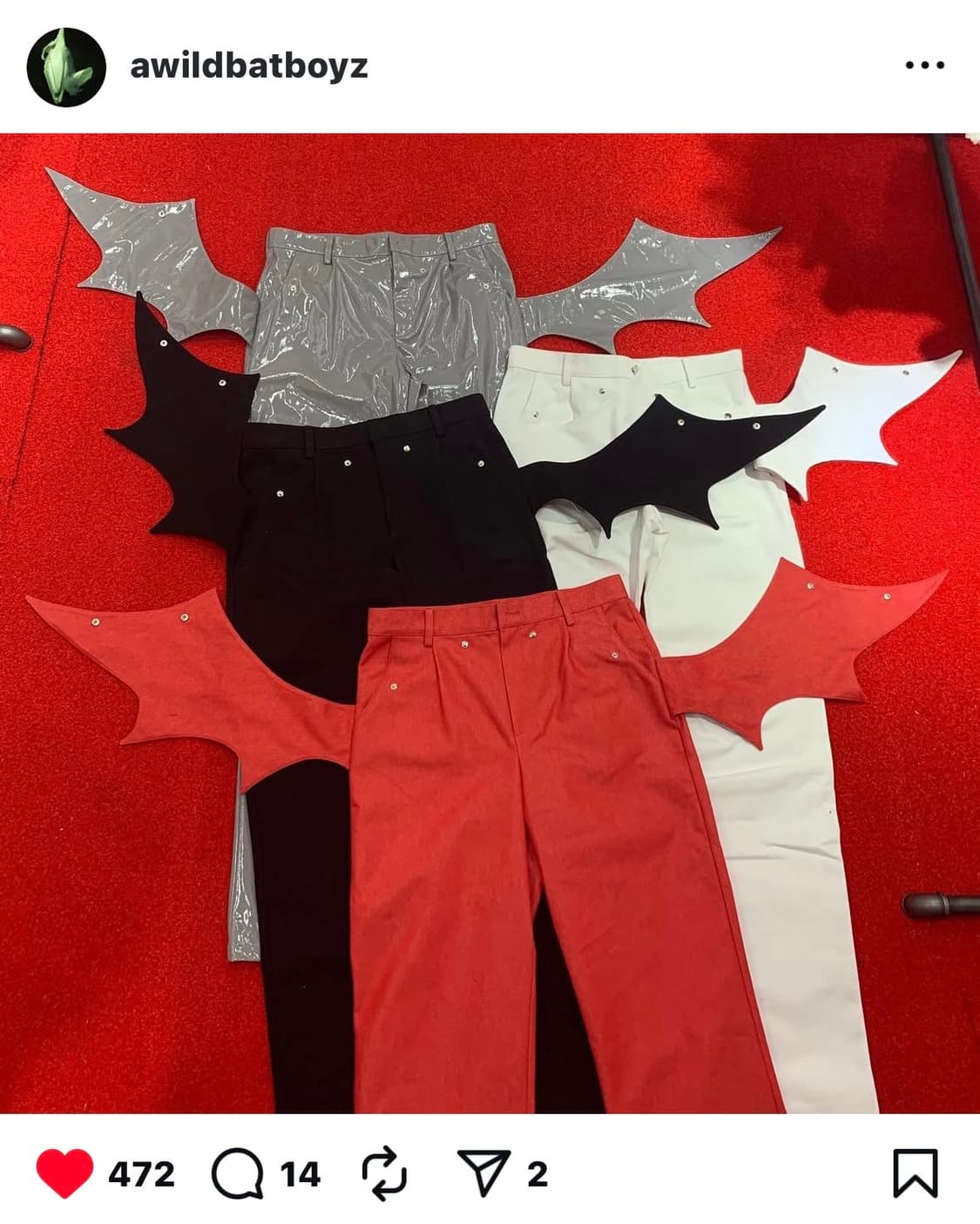 awildbatboyz 박쥐 바지 상품이미지1