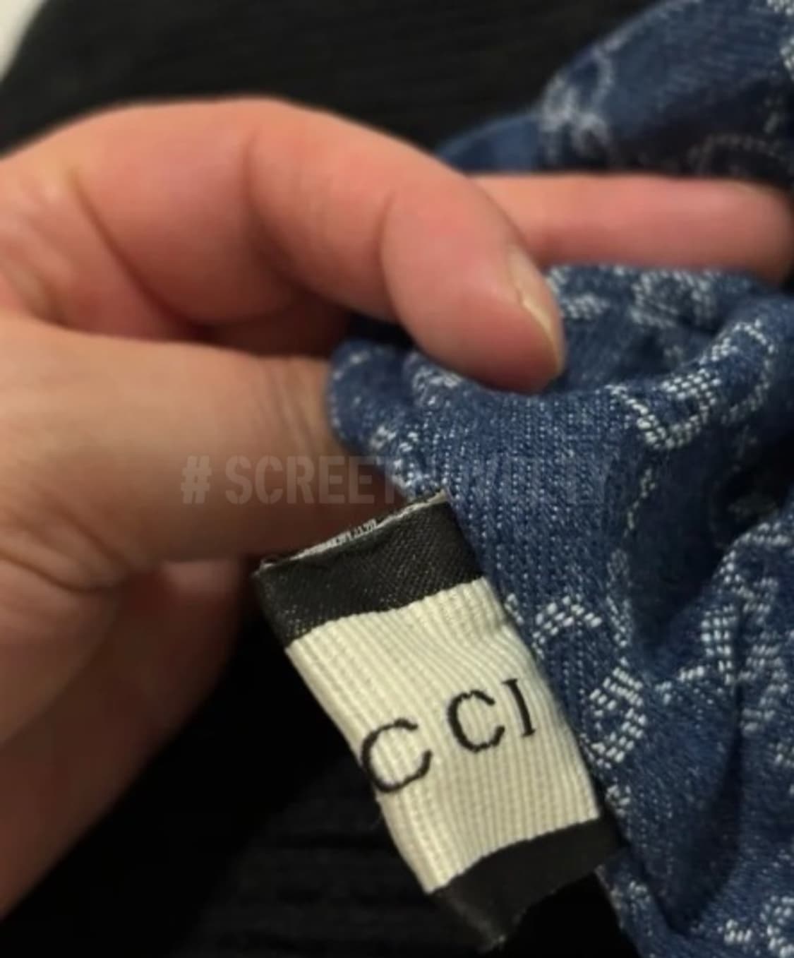 구찌 데님 더블G 골드 헤어슈슈 상품이미지3