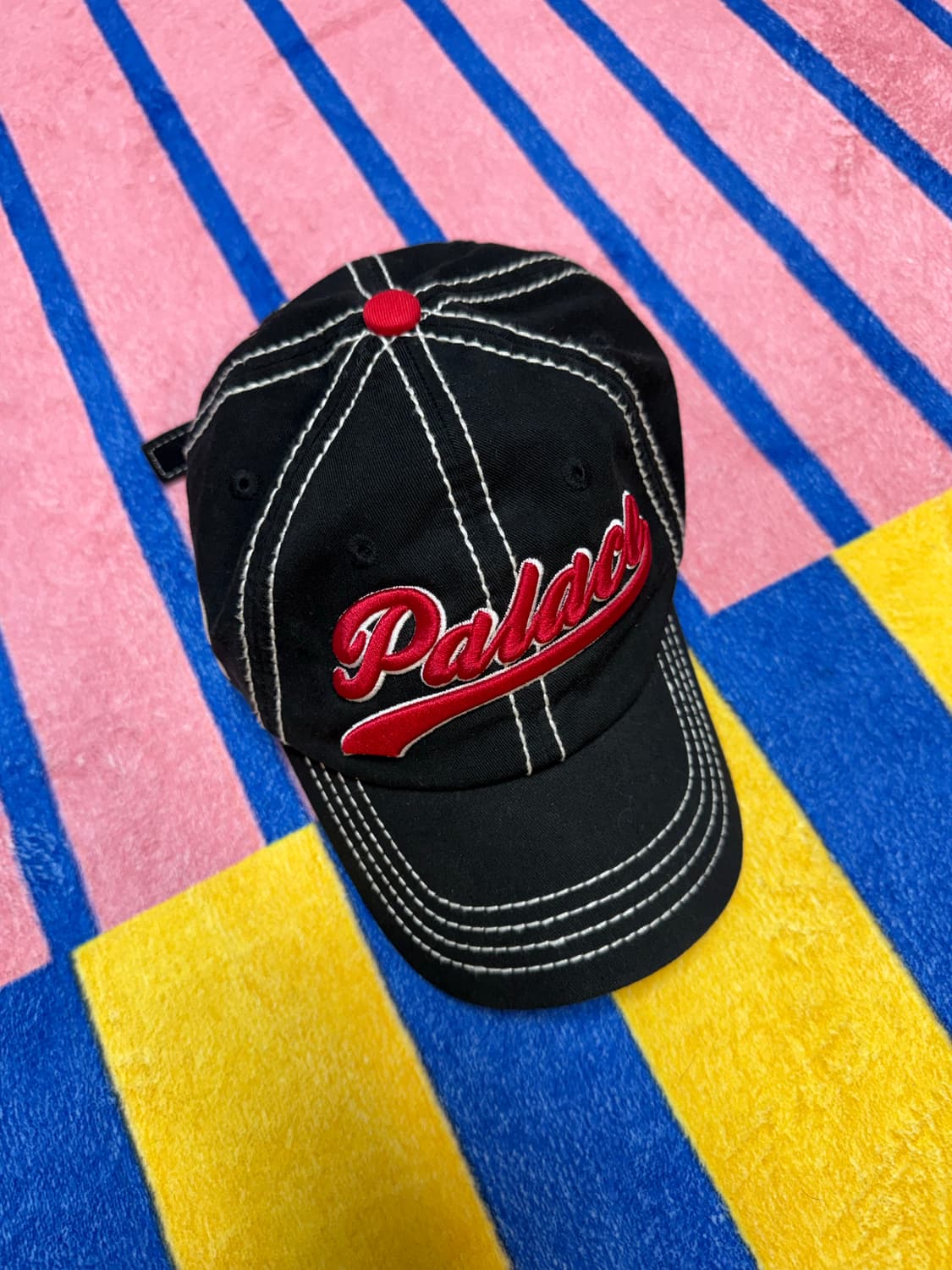  팔라스 스크립트 6-패널 캡 블랙 - 22SS 상품이미지1