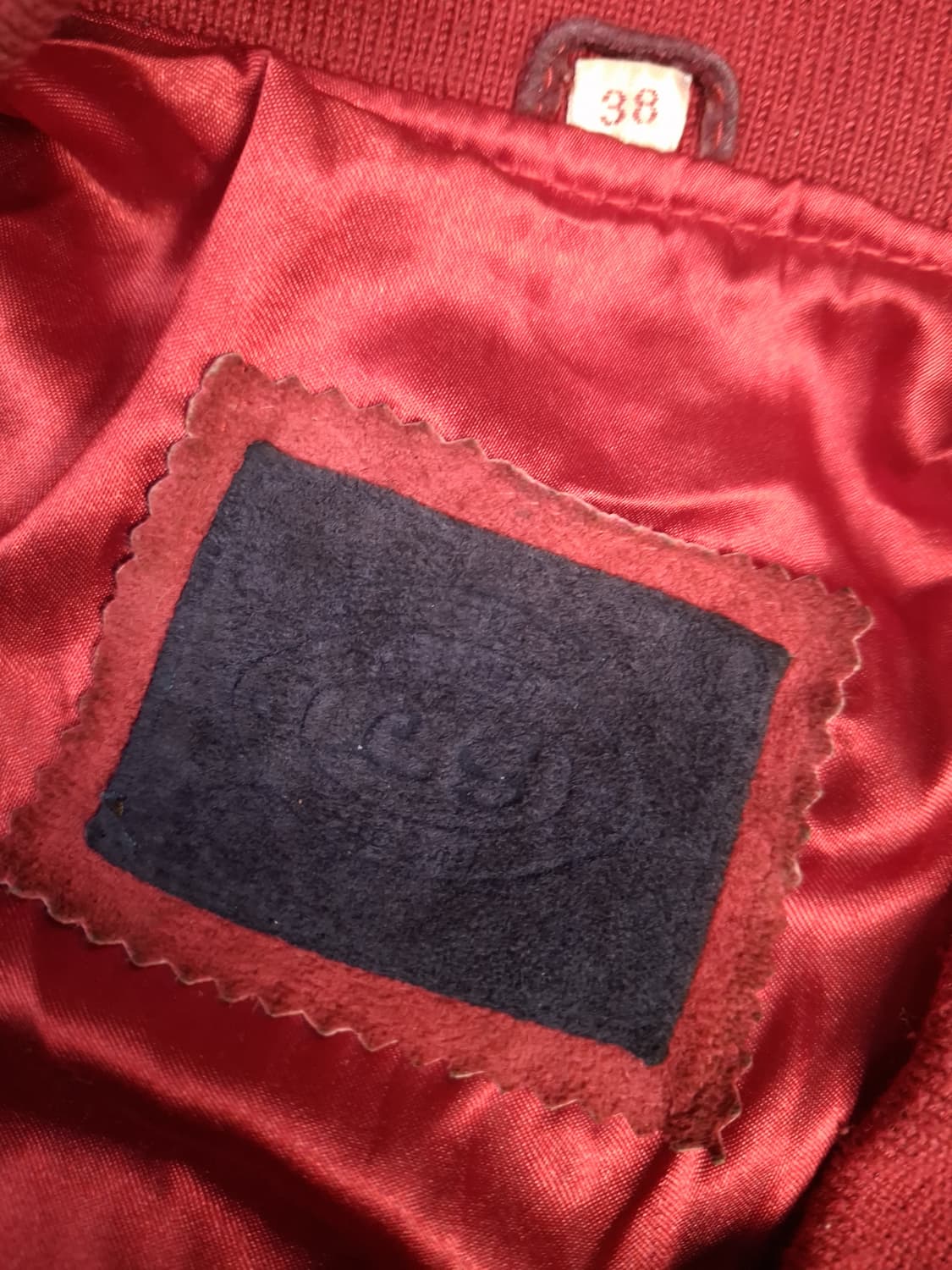 90's 빈티지 국내산 리얼 스웨이드 배색 봄버 자켓 상품이미지2