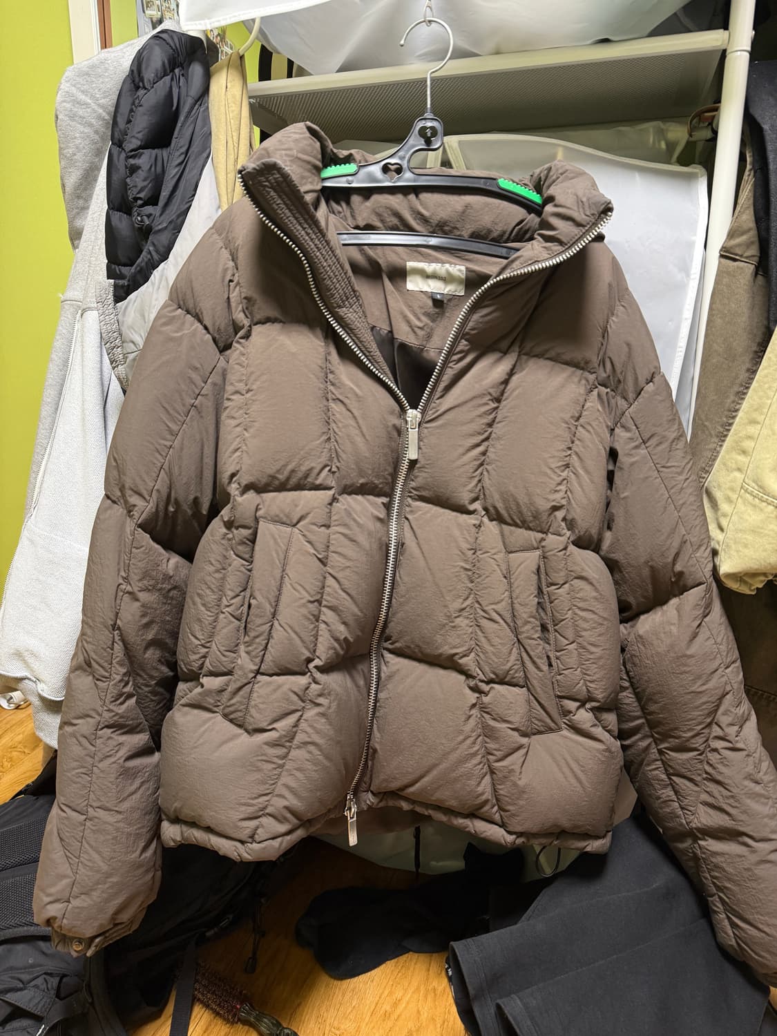 비긴202 숏패딩 브라운 1size 상품이미지3