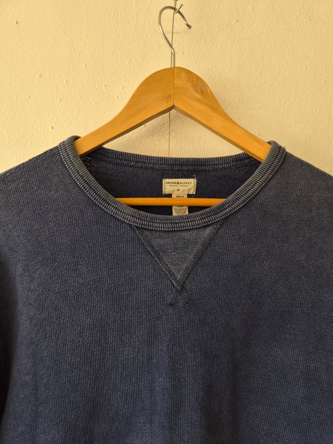 랄프로렌 데님앤서플라이 남성 워싱라운드긴팔티셔츠 M사이즈 상품이미지1