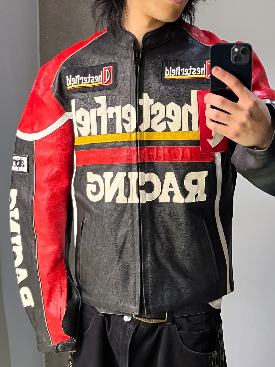 체스터필드 모터사이클 레이싱 램스킨 자켓 상품이미지2