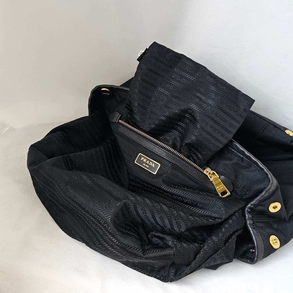 [정품 PRADA] 프라다 금장 나일론 2way백 토트백 크로스백 상품이미지8