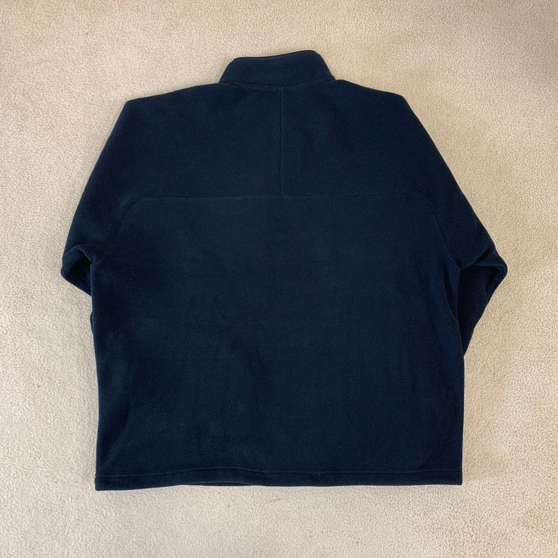 유니클로 후리스 하프집업 오버사이즈 풀오버(XL/블랙)신칠라 플리스 상품이미지4