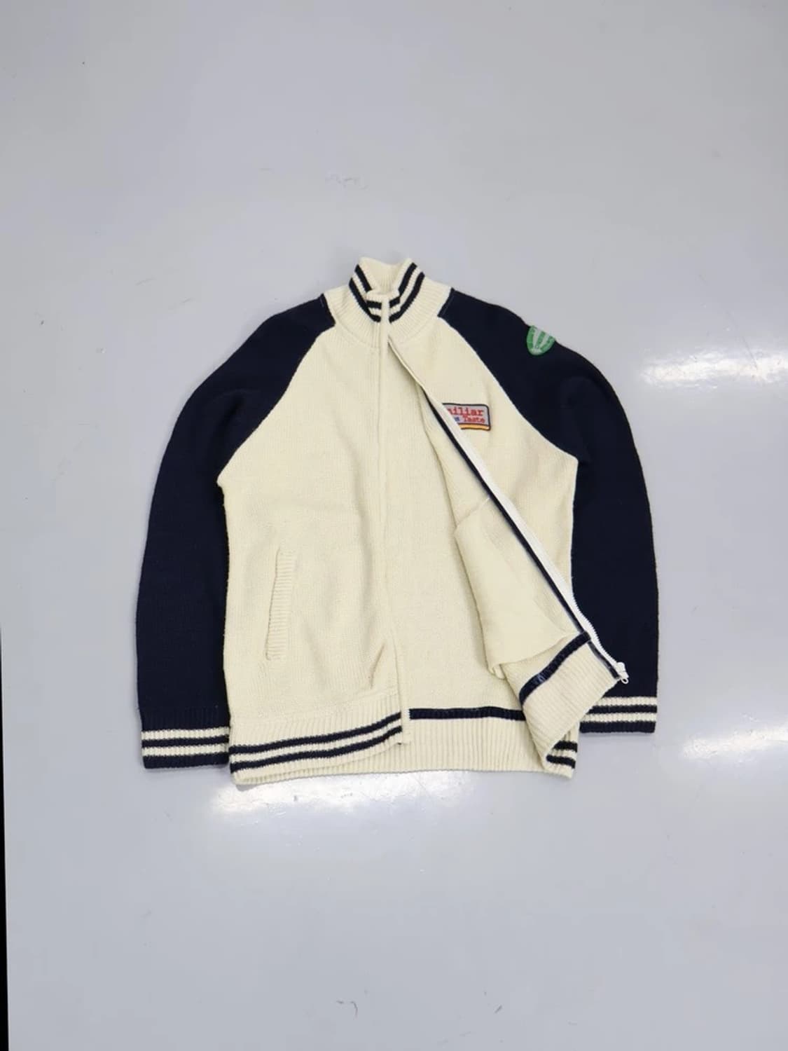 Bevor Varsity Knit Zip-Up Jacket 상품이미지2