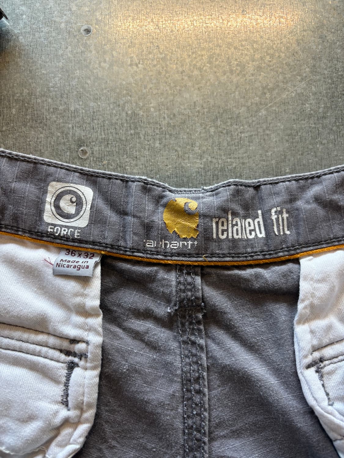 칼하트 carhartt 빈티지 그레이 카고팬츠 상품이미지5