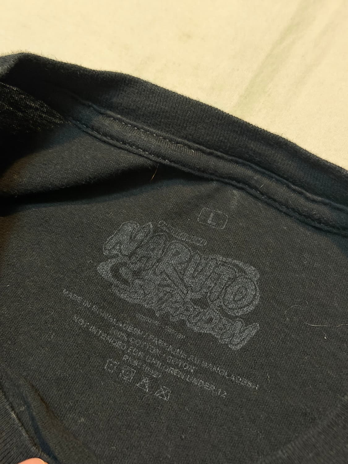 나루토 빈티지 애니메이션 티셔츠 블랙 상품이미지3