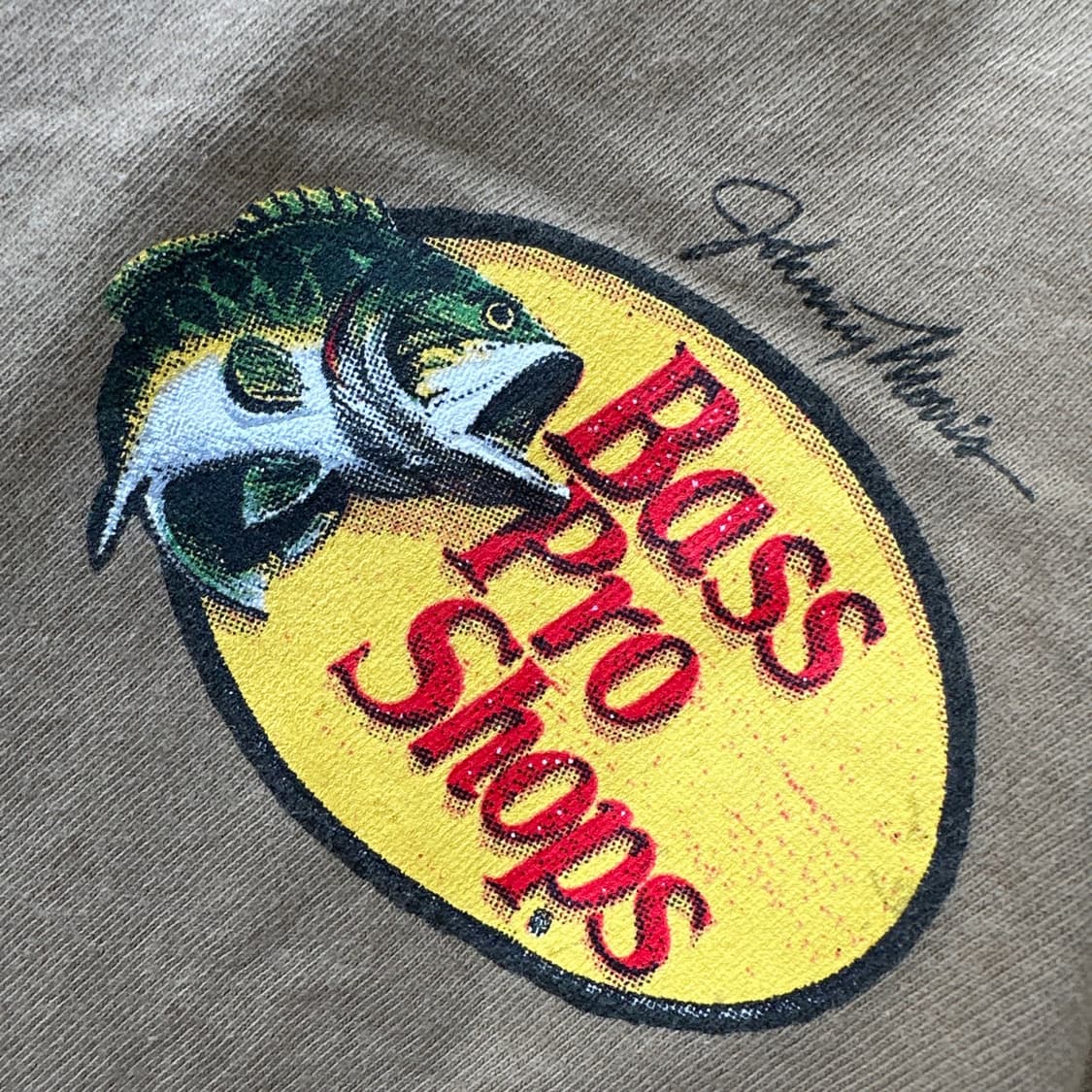 [3XL] 배스 프로 샵 피싱 그래픽 티셔츠 (카키 / 반팔)   상품이미지2