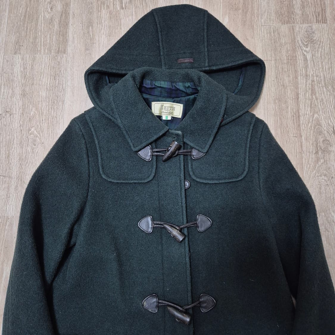 키이스 모직 후드 떡볶이코트 상품이미지2