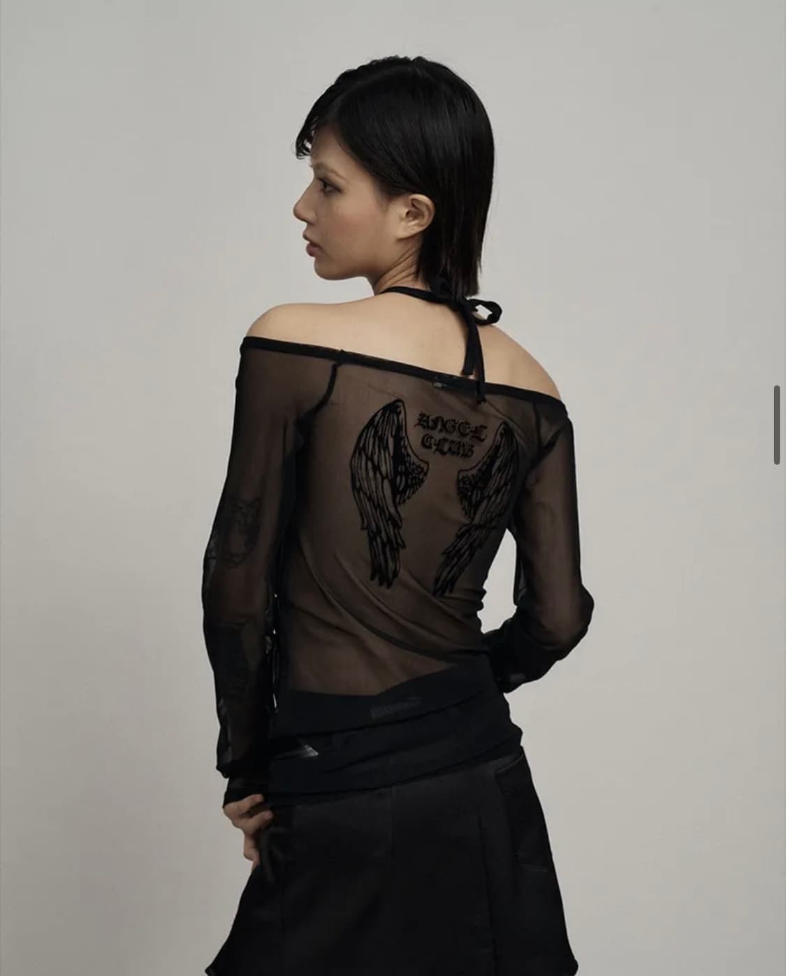일리오 lack angel wing mesh long sleeve 상품이미지2