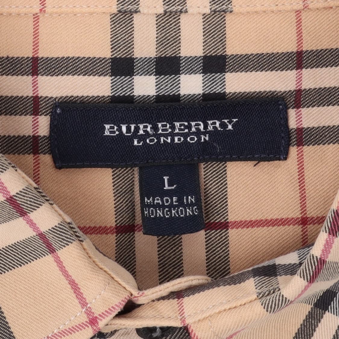 버버리 베이지 노바체크 포켓 로고 셔츠 상품이미지8