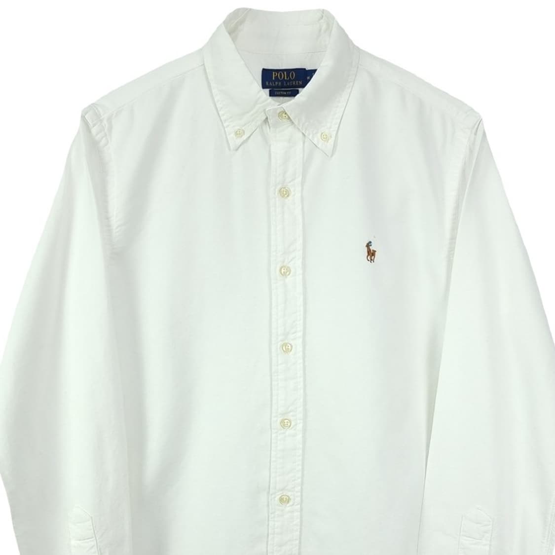[폴로 랄프로렌] 포니 로고 자수 커스텀핏 셔츠 화이트 M18940 상품이미지4