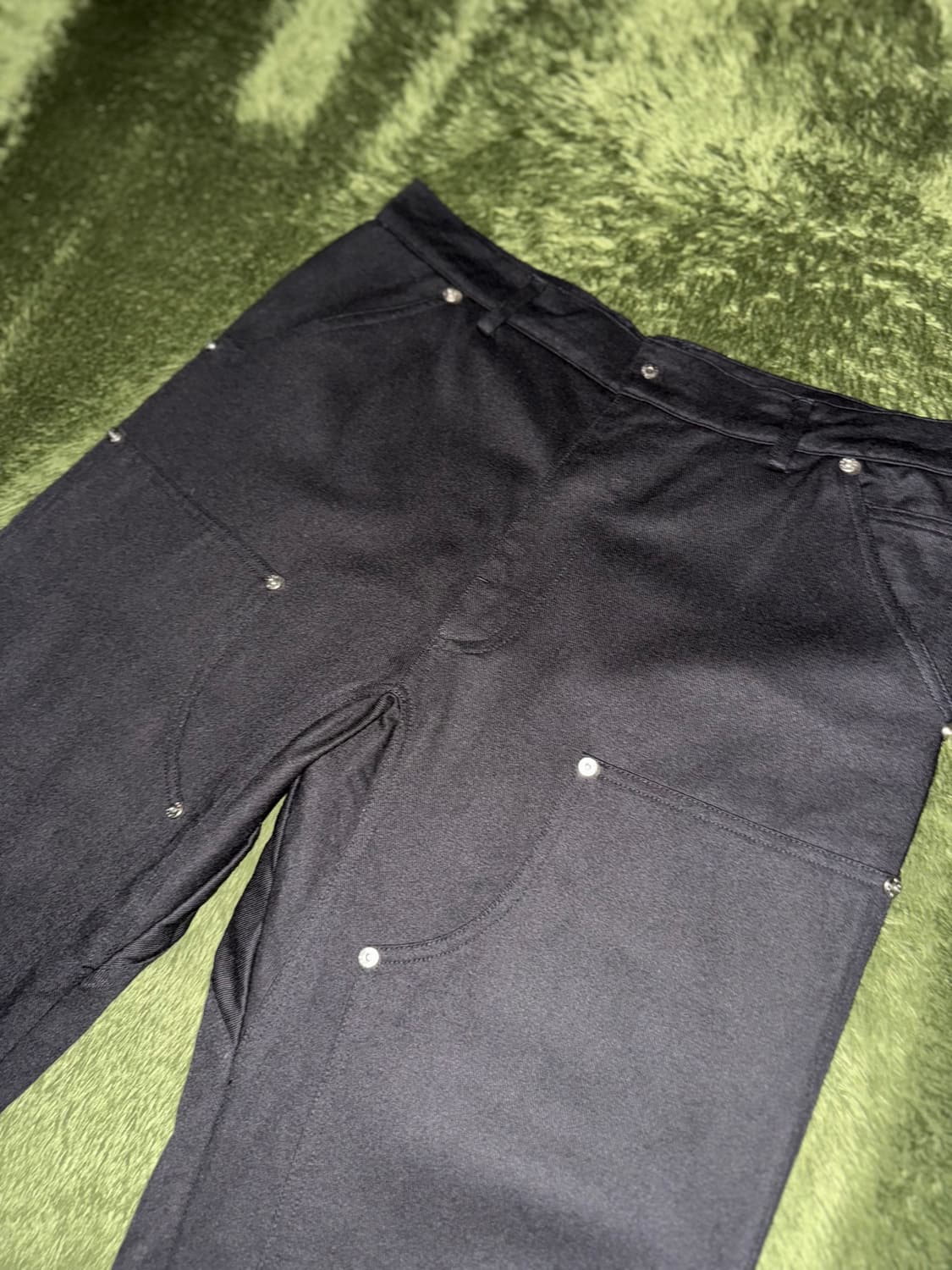 [M] IISE 이세 21fw 더블 프론트 워크 팬츠 블랙 상품이미지2