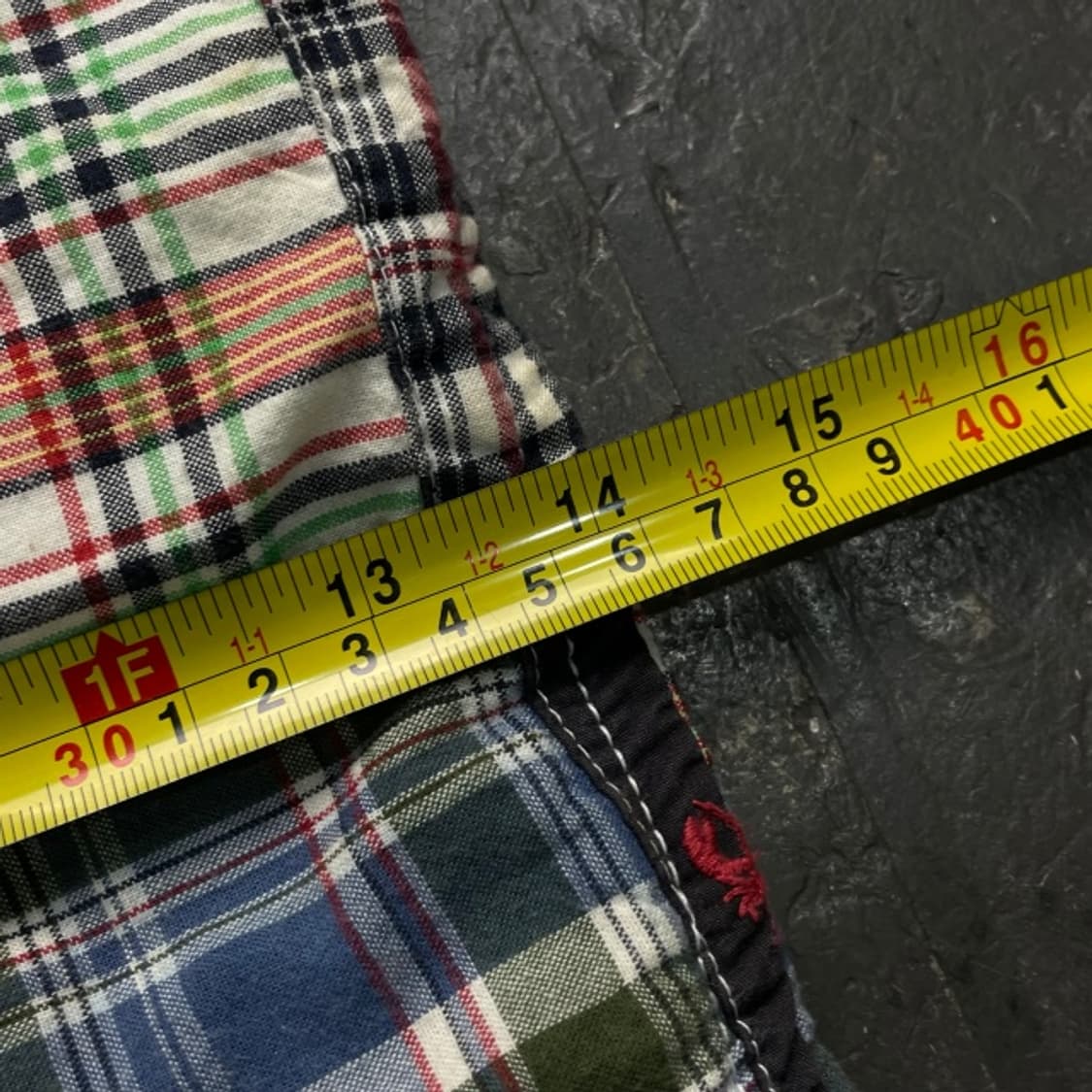 34 타미힐피거 마드라스 패치워크 반바지  상품이미지7