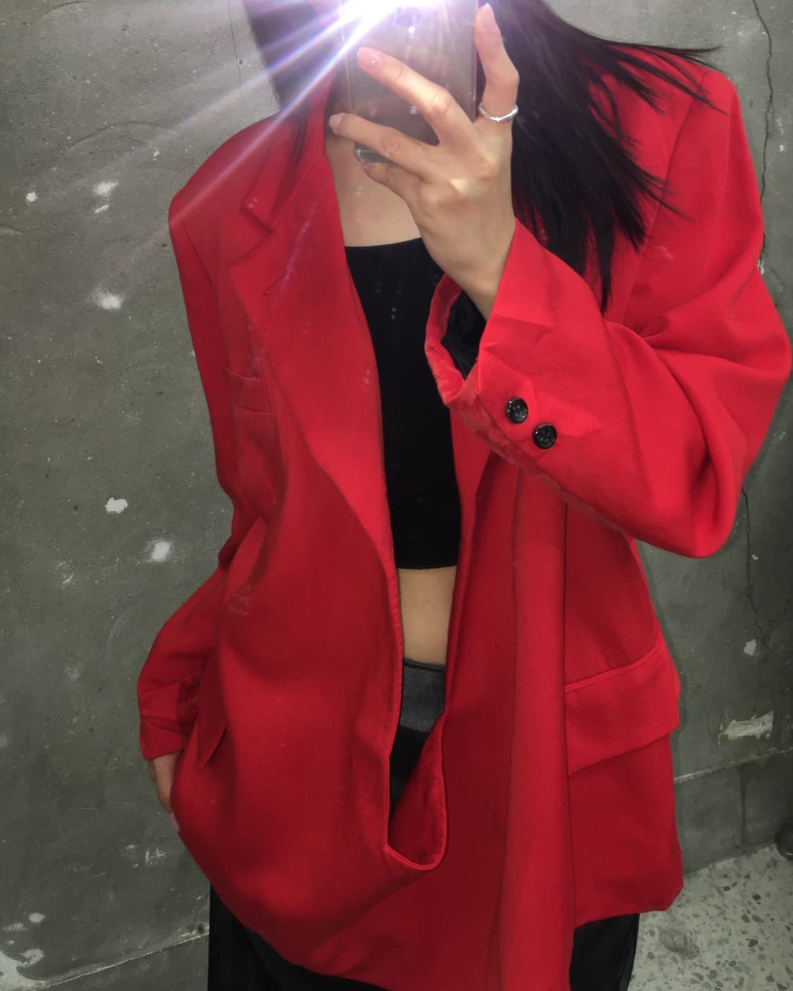 Comme des Garcons 꼼데가르송 1988 레드 블레이저 상품이미지3