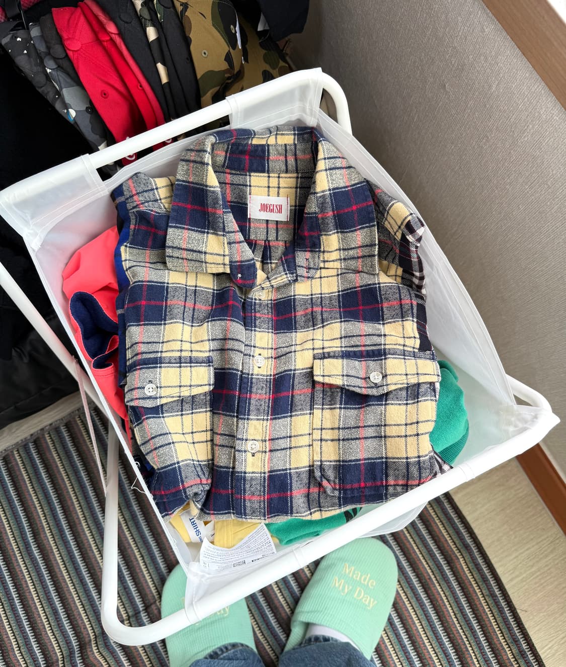 조거쉬 플란넬 멀티 셔츠 상품이미지1