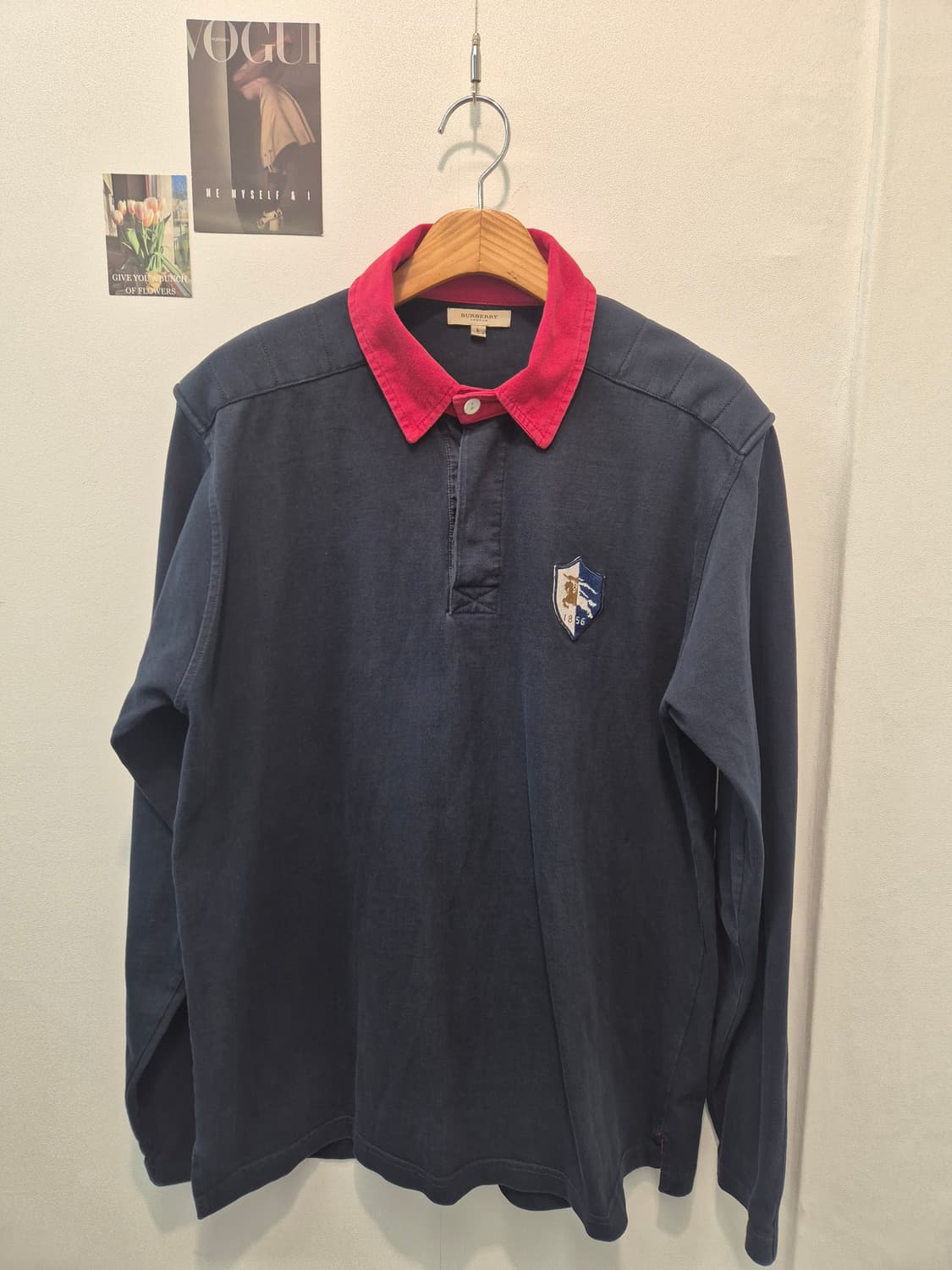 버버리 런던 남성 긴팔 폴로 셔츠  L
- 사이즈 실측 가슴단면 57   상품이미지1