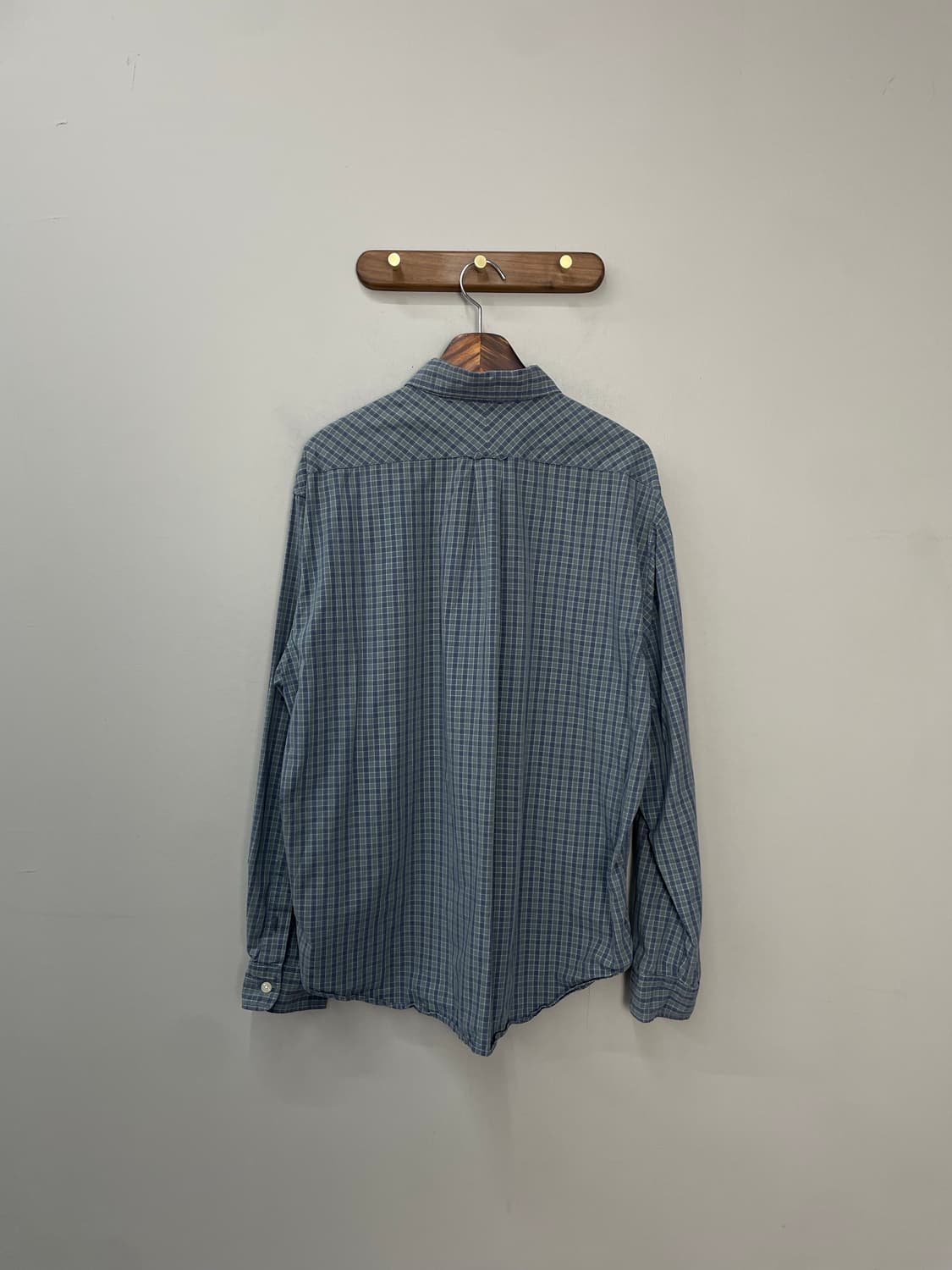 디스이즈네버댓 워시드 블루 체크셔츠H1195 상품이미지4