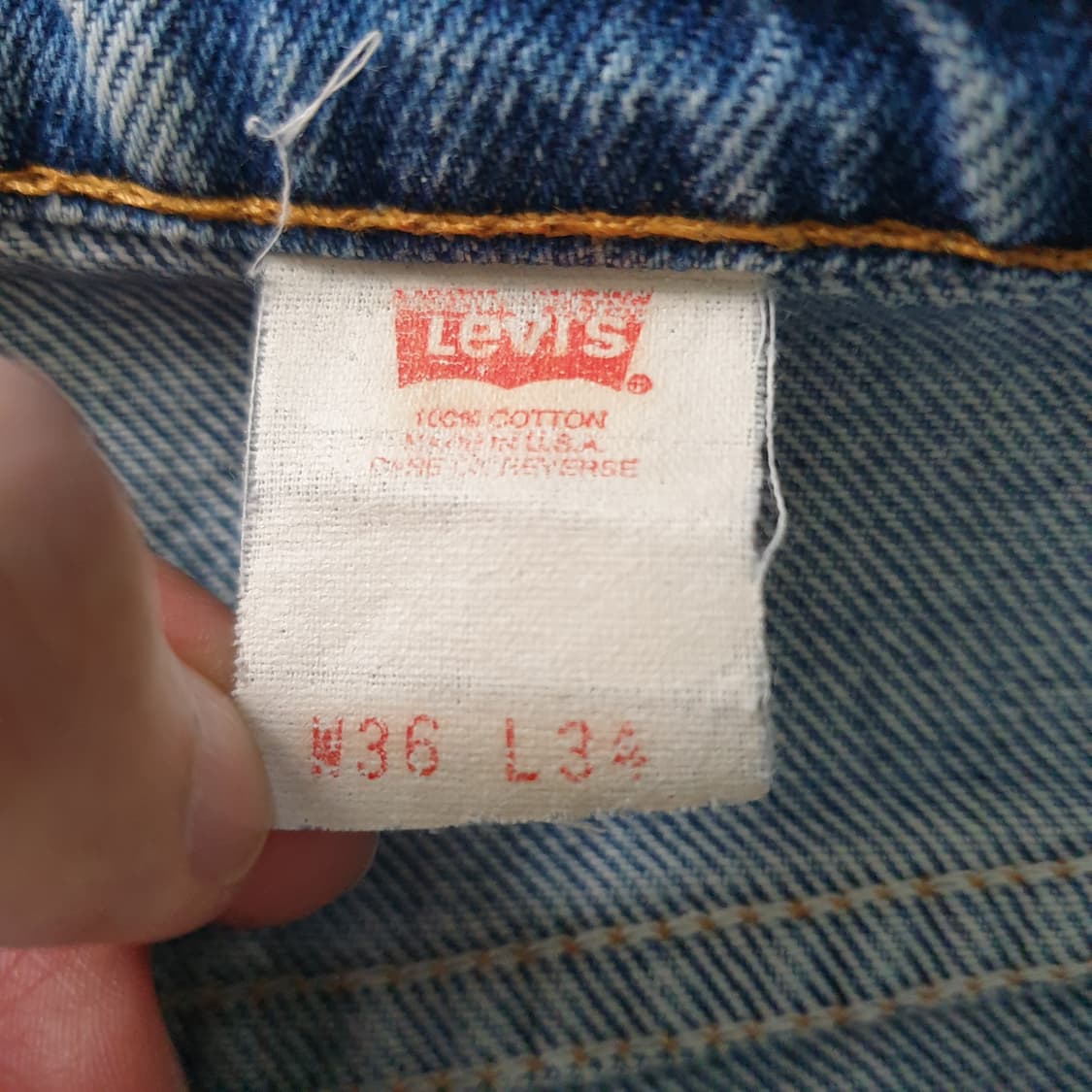 Levi’s  denim pants Orange tab, 1970's 상품이미지2