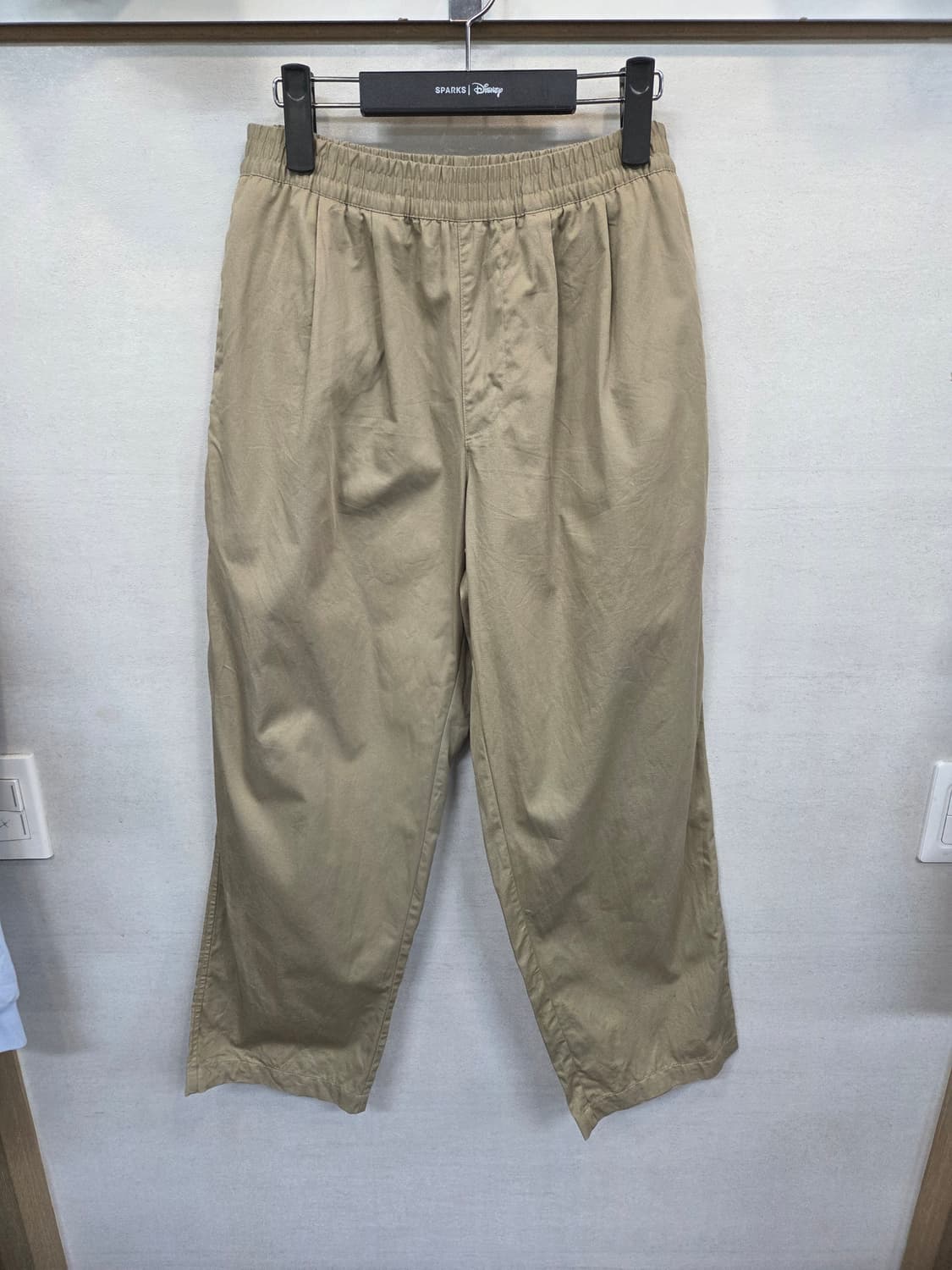 하이드아웃 핀턱 면 밴딩팬츠 대략 L 상품이미지1