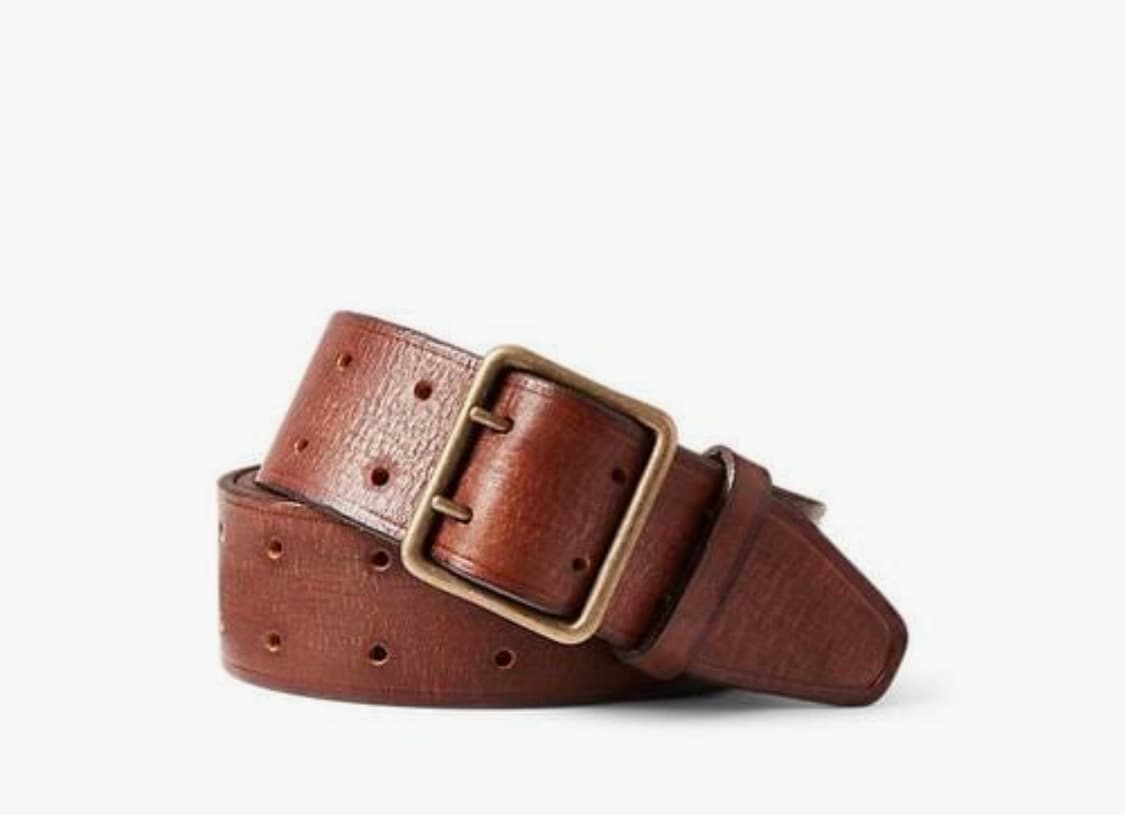 RRL 레더 더블 프롱 벨트 상품이미지1