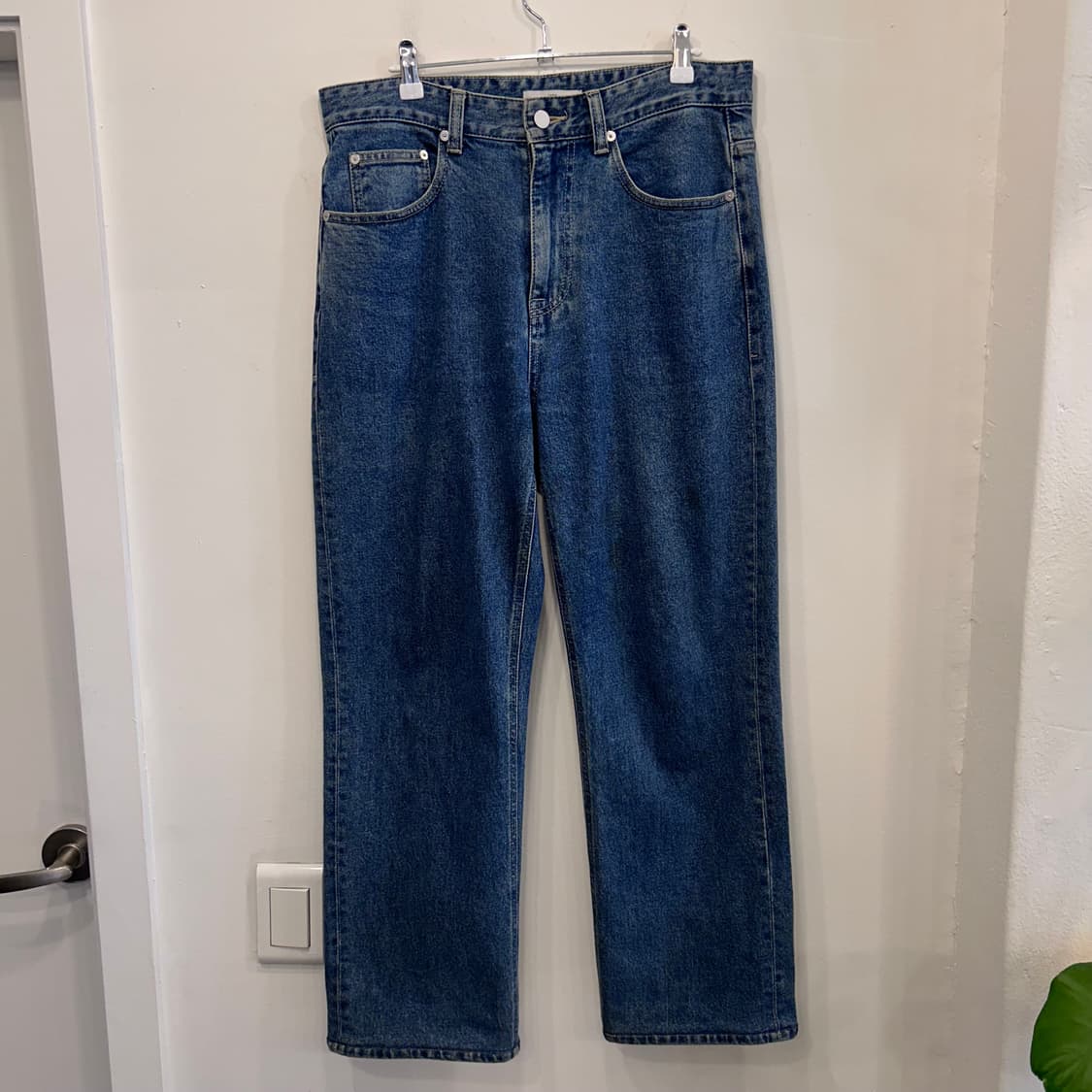 플랙 LOTS 와이드핏 중청 데님팬츠 상품이미지2