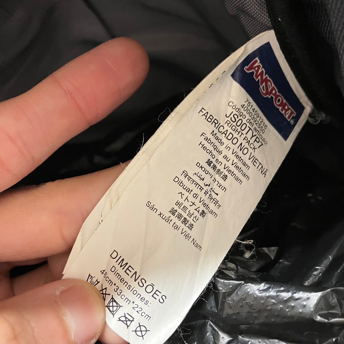 N6 잔스포츠 라이트팩 백팩 네이비 상품이미지5