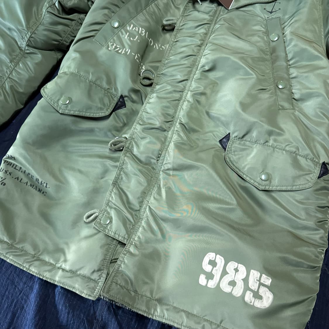 Flash Report 스텐실 시니어코드 N-3B 파카 XL 상품이미지3