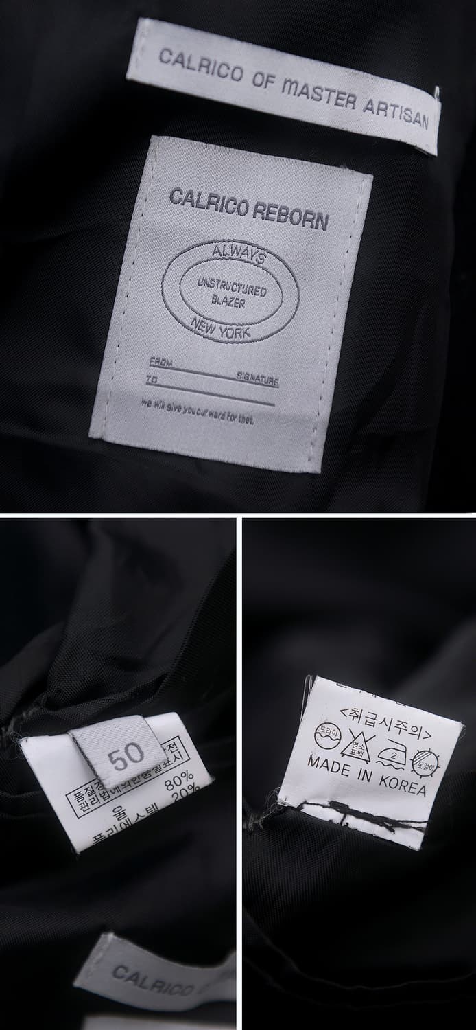 칼리코 리본 마스터 클래식 싱글 체스터 코트 자켓 (95-100) 상품이미지10