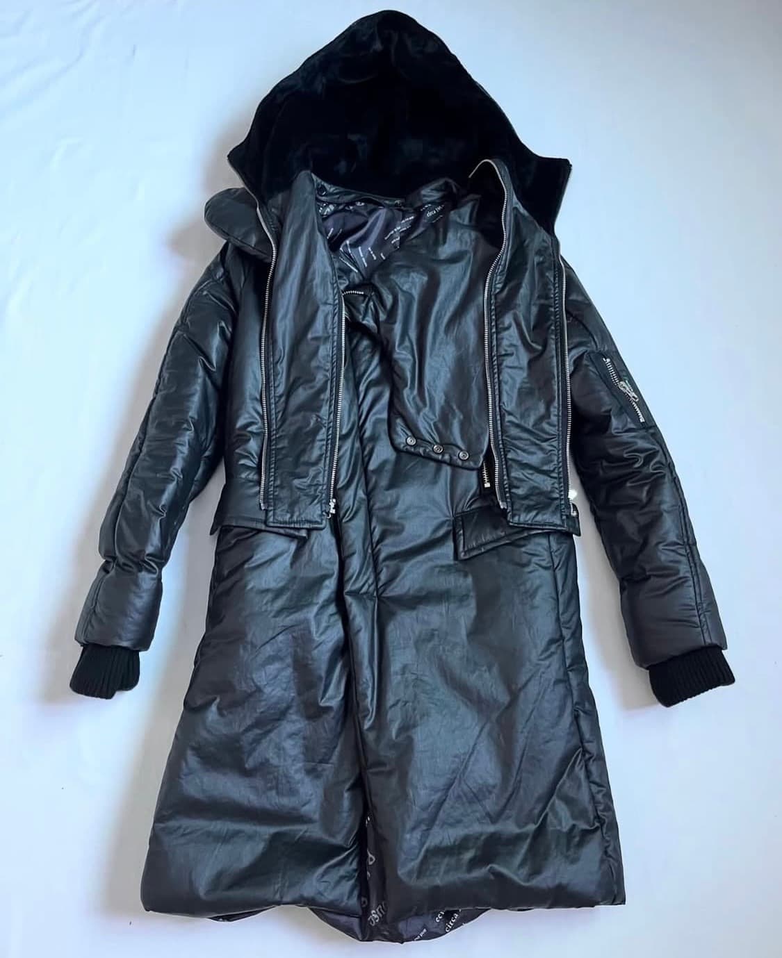 브랜드미상 아카이브 코팅 하이넥 패딩 상품이미지3