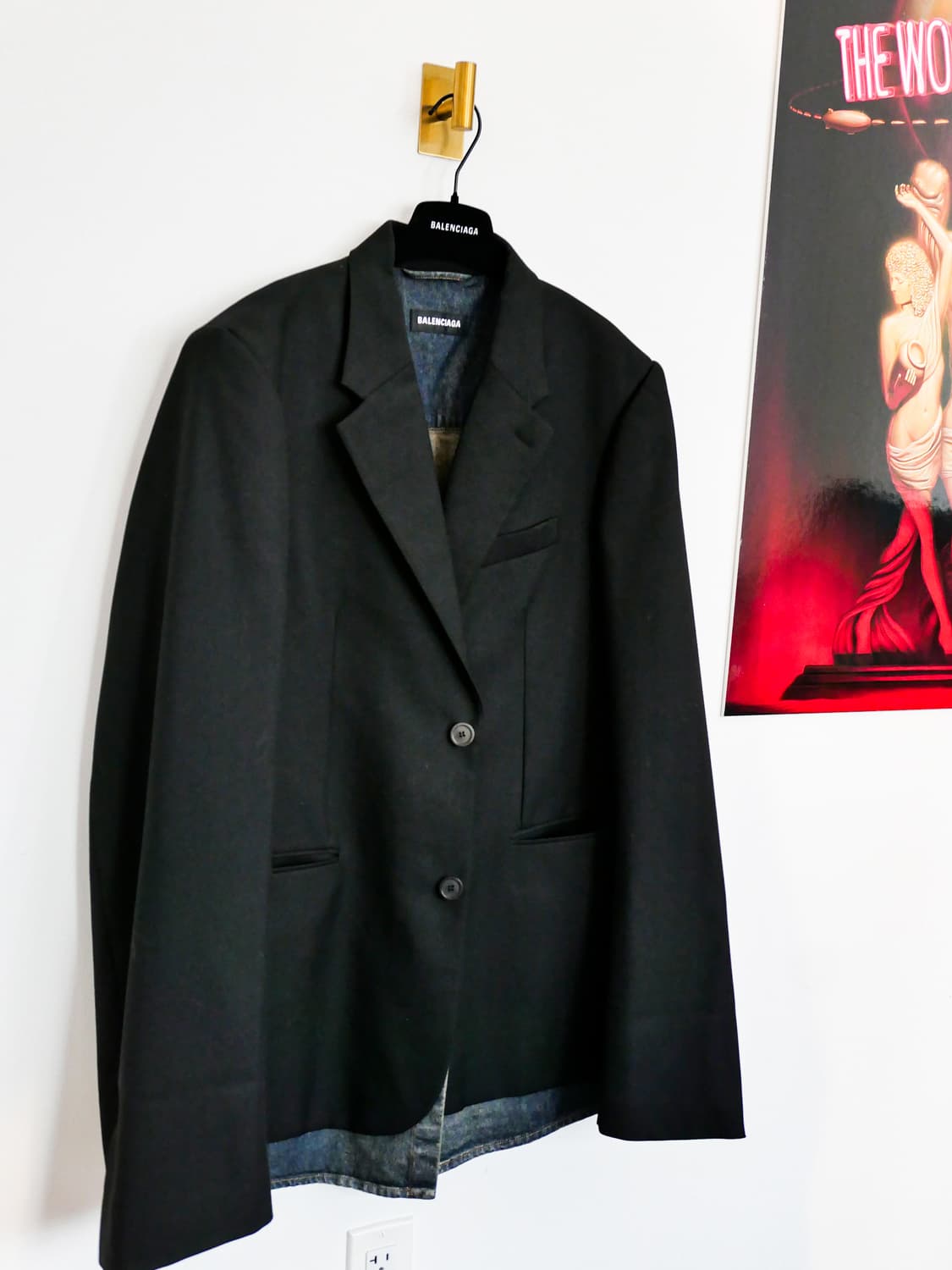 발렌시아가 데님 레이어드 블레이저 상품이미지3