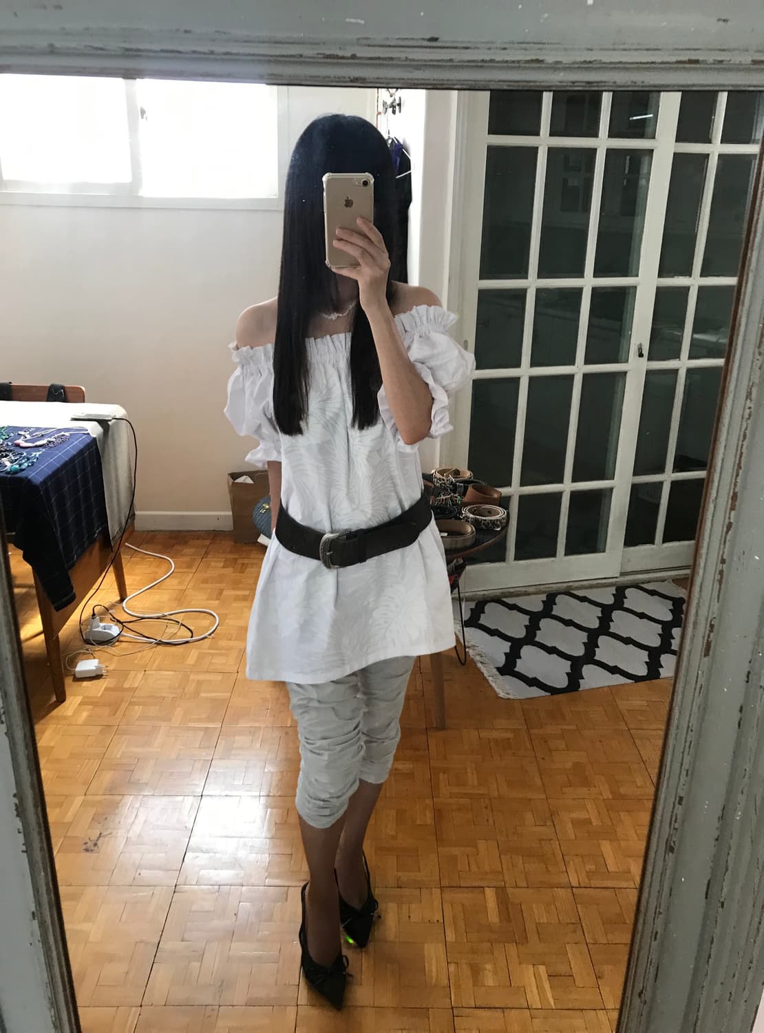 vintage grey shirring pants (free) 상품이미지6