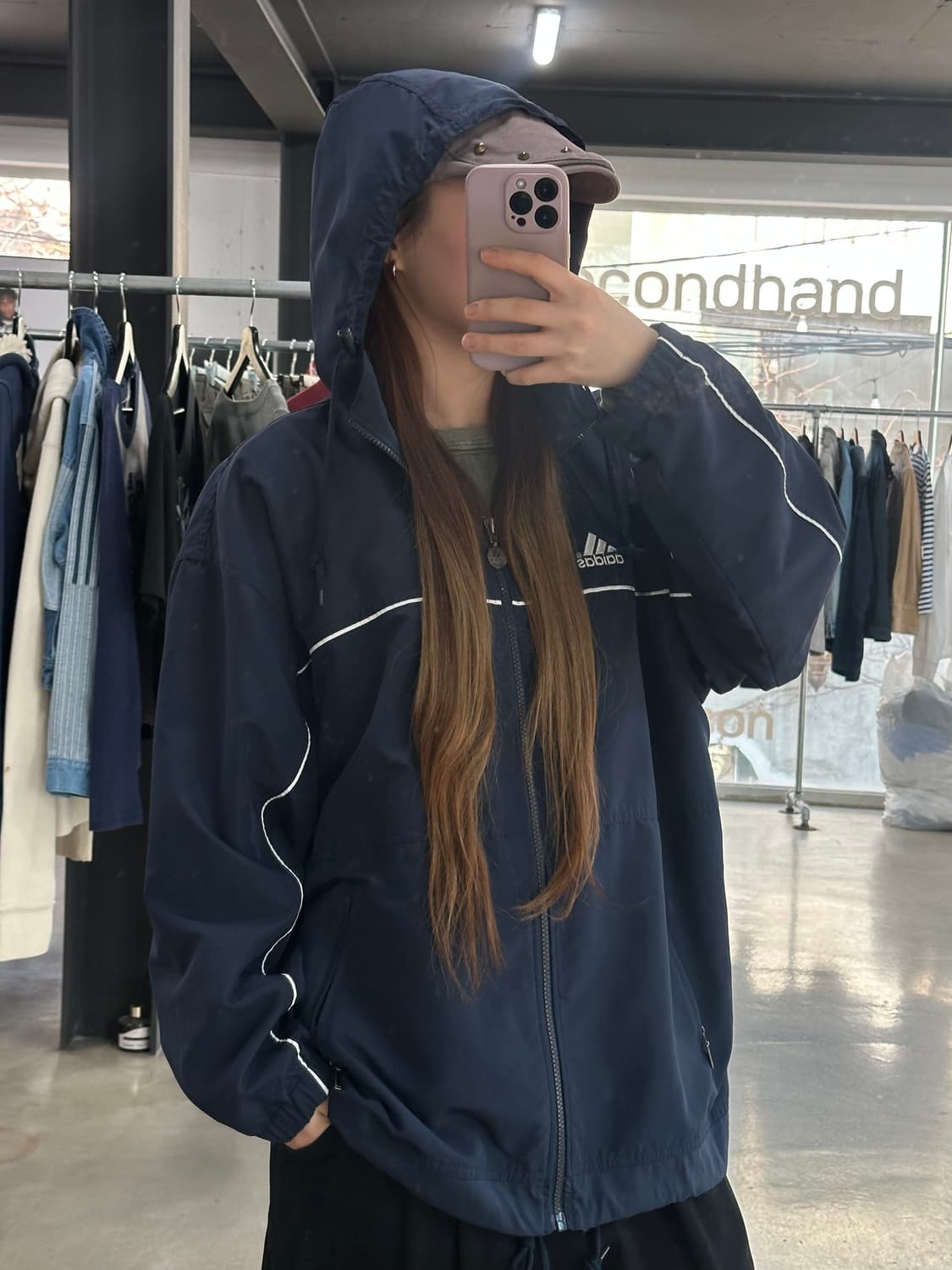 아디다스 00s 올드스쿨 윈드브레이커 자켓 상품이미지3