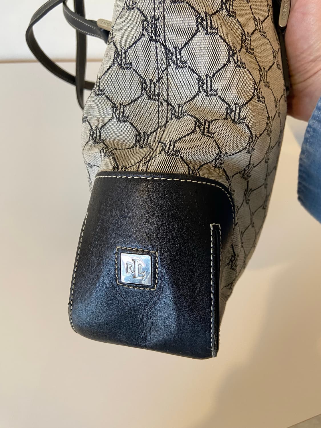 랄프로렌 모노그램 캔버스 토트백 상품이미지6