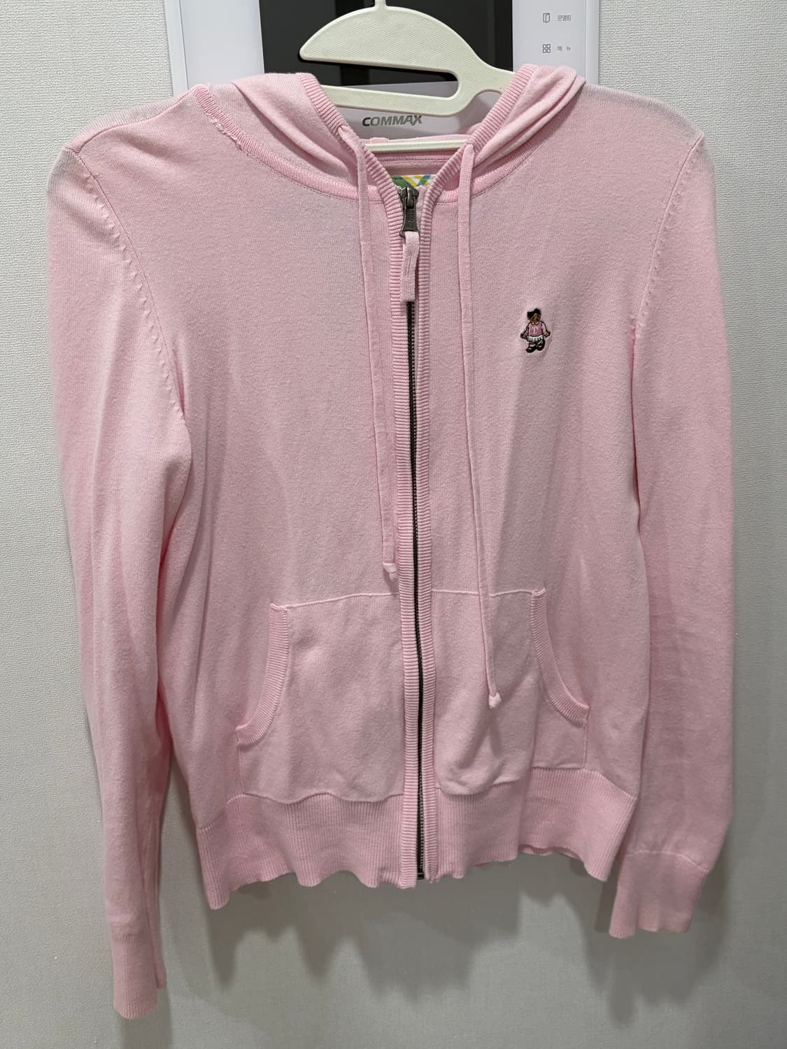 티니위니 딸기우유 연핑크 니트 후드집업  상품이미지1